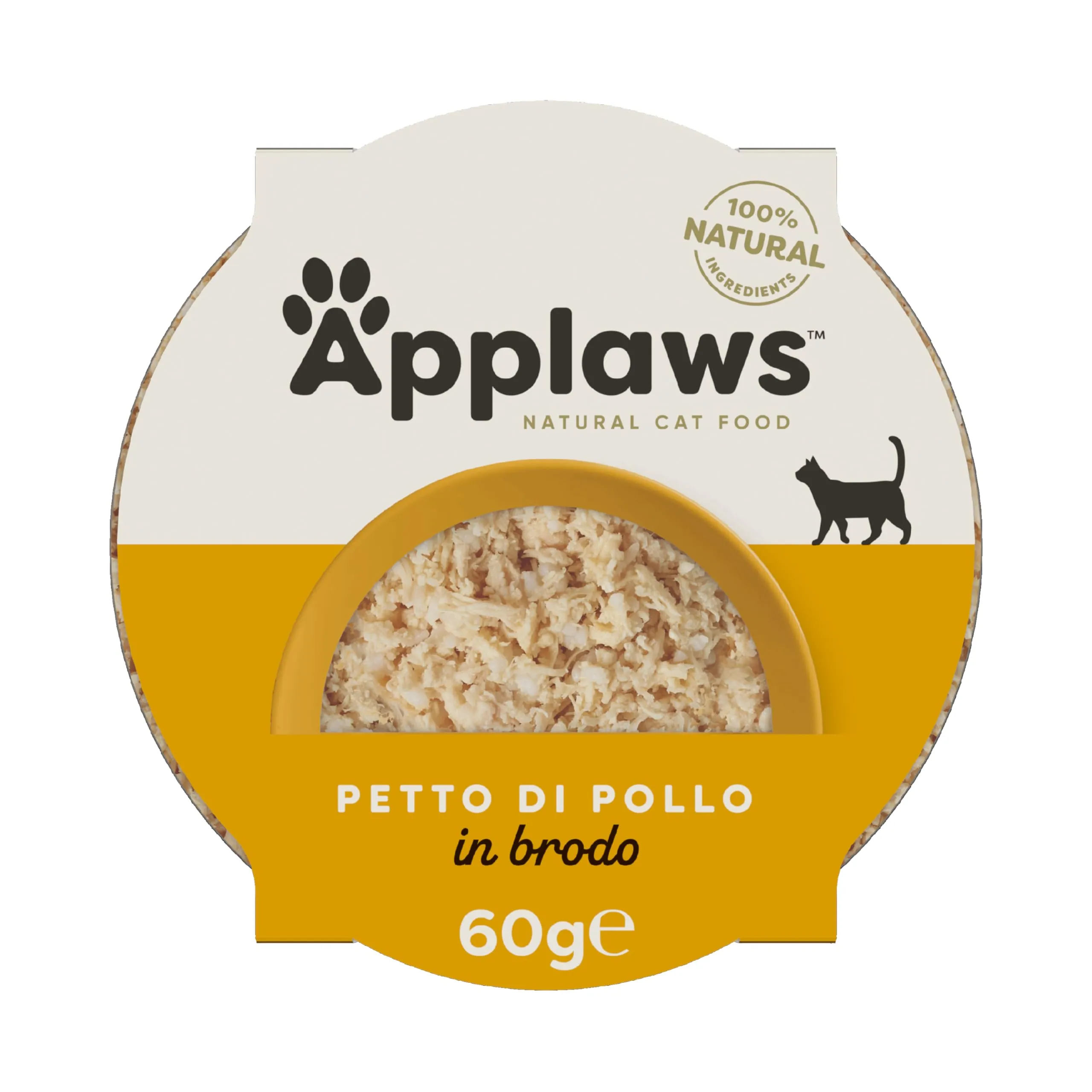 Applaws Cibo Umido per Gatti Vasetto Dome Pechuga di Pollo con Riso, confezione da 10 x 60 g - immagine 1
