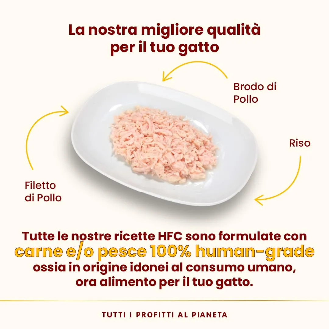 Almo Nature HFC Natural - Alimento Umido per Gatti - Filetto di Pollo - Qualità Human Grade, Monoproteico - 70g, Confezione da 24 - immagine 3