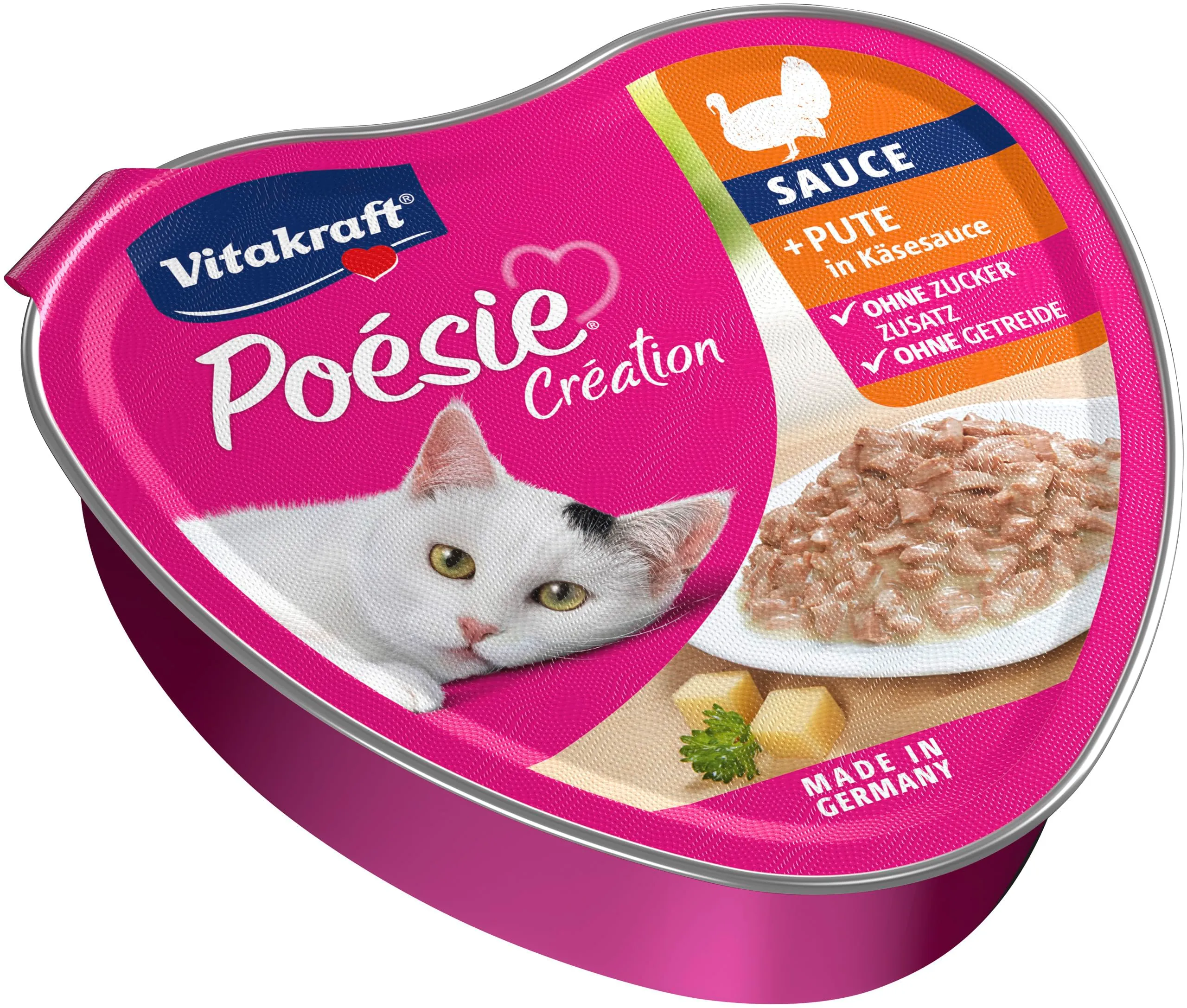 Vitakraft Poésie Création,umido gatti,tacchino,formaggio, Conf. (15 x 85 g) - immagine 3