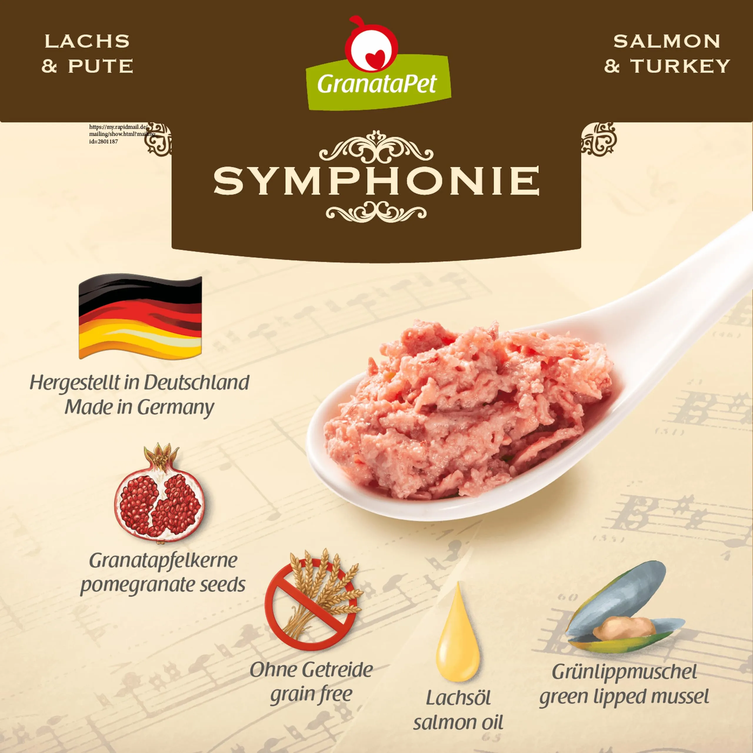 GranataPet Symphonie No. 4 Salmone & Tacchino, 6 x 200g - immagine 6