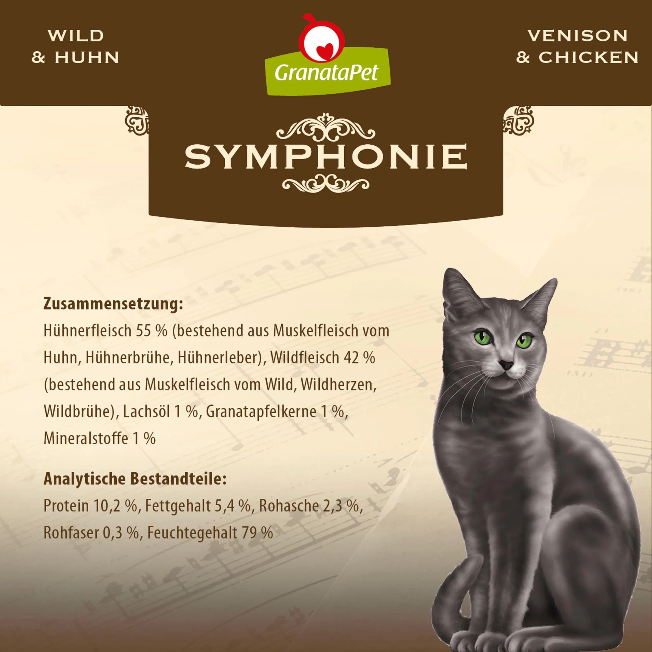 GranataPet Symphonie No. 3 Selvaggina & Pollo, 6 x 200g - immagine 3