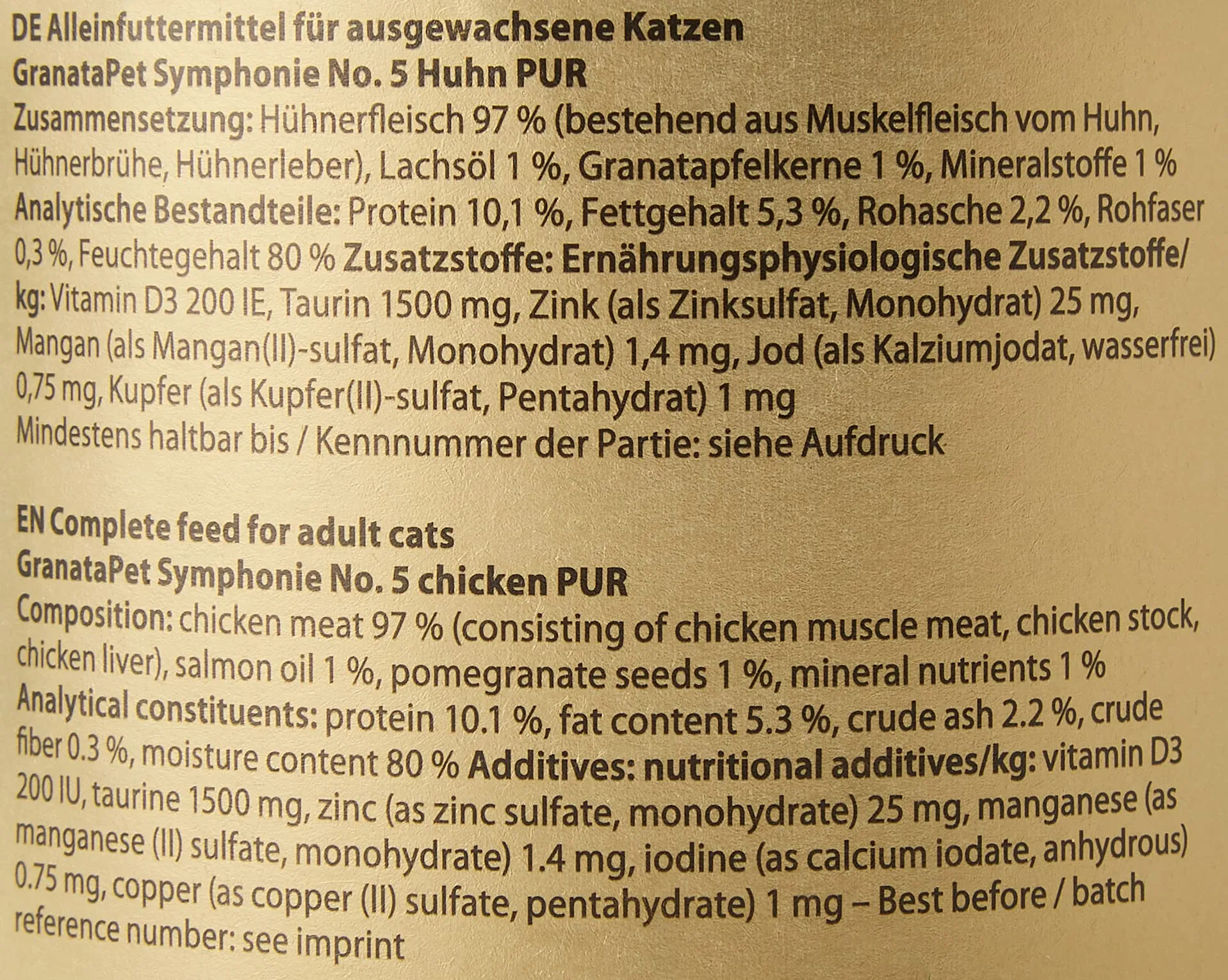 GranataPet Symphonie No. 5 Pollo PUR, 6 x 200g - immagine 4