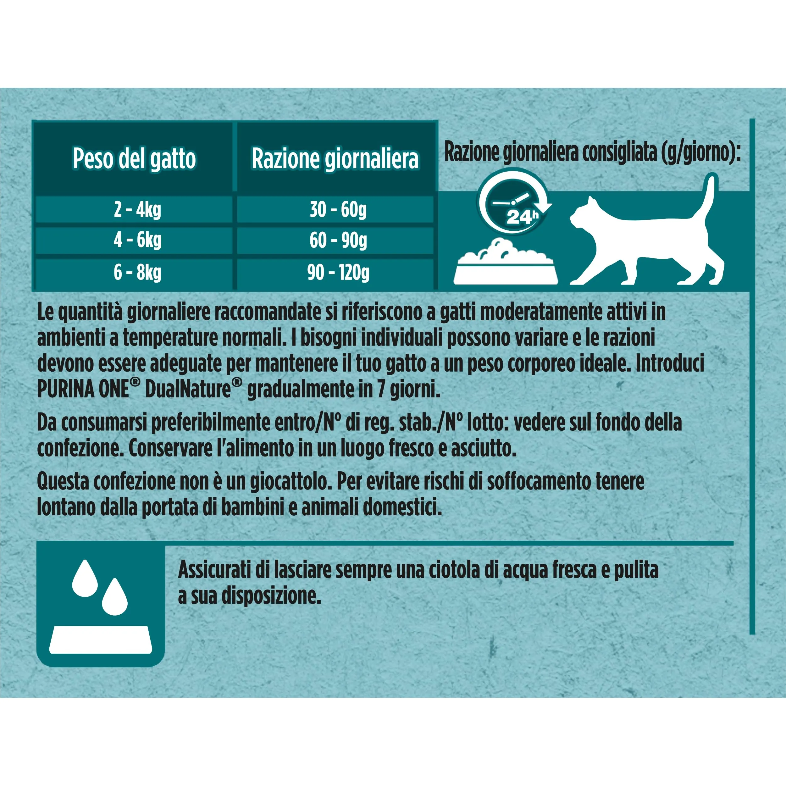 PURINA ONE Dualnature Natural Defense Crocchette per Gatti Adulti con Pollo e Spirulina Naturale 8 Sacchi da 400g - immagine 5