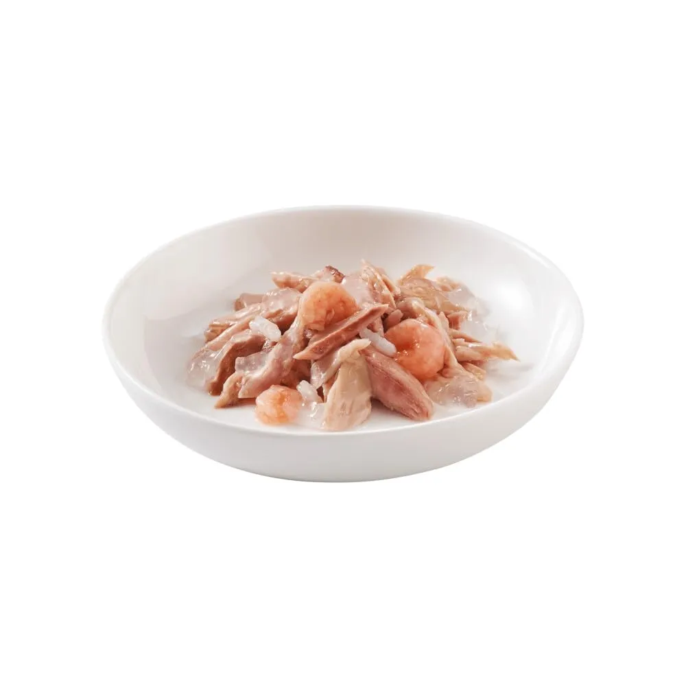 Schesir, Tonnetto con Gamberetti in Gelatina, 48 Lattine, Cibo Umido Completo per Gatti, Con Vitamine Aggiunte, 100% Naturale, Cruelty-Free, 8 Confezioni da 6 x 50g - immagine 4