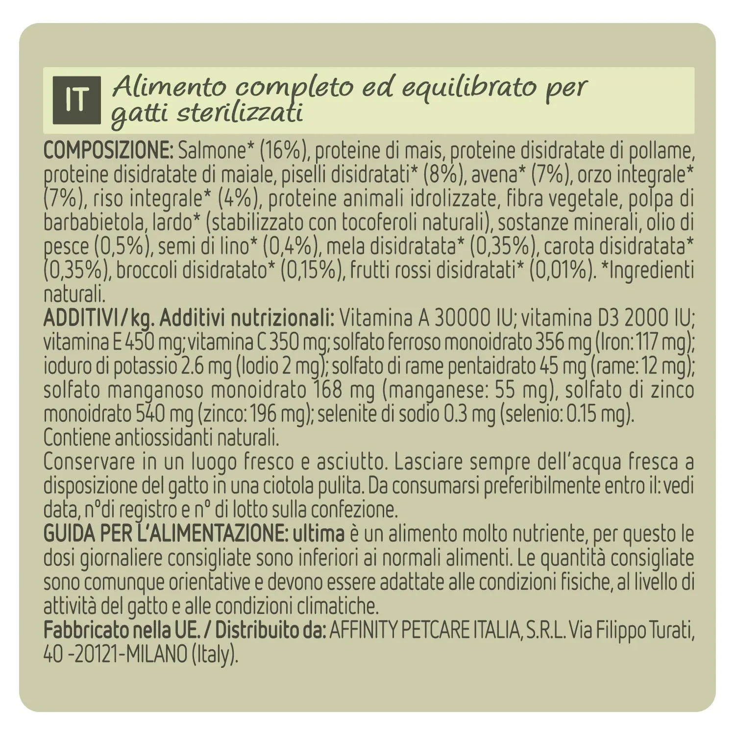 Ultima Nature Cibo per Gatti Sterilizzati con Salmoni: Confezione da 8 x 400g - Totale: 3.2kg - immagine 5