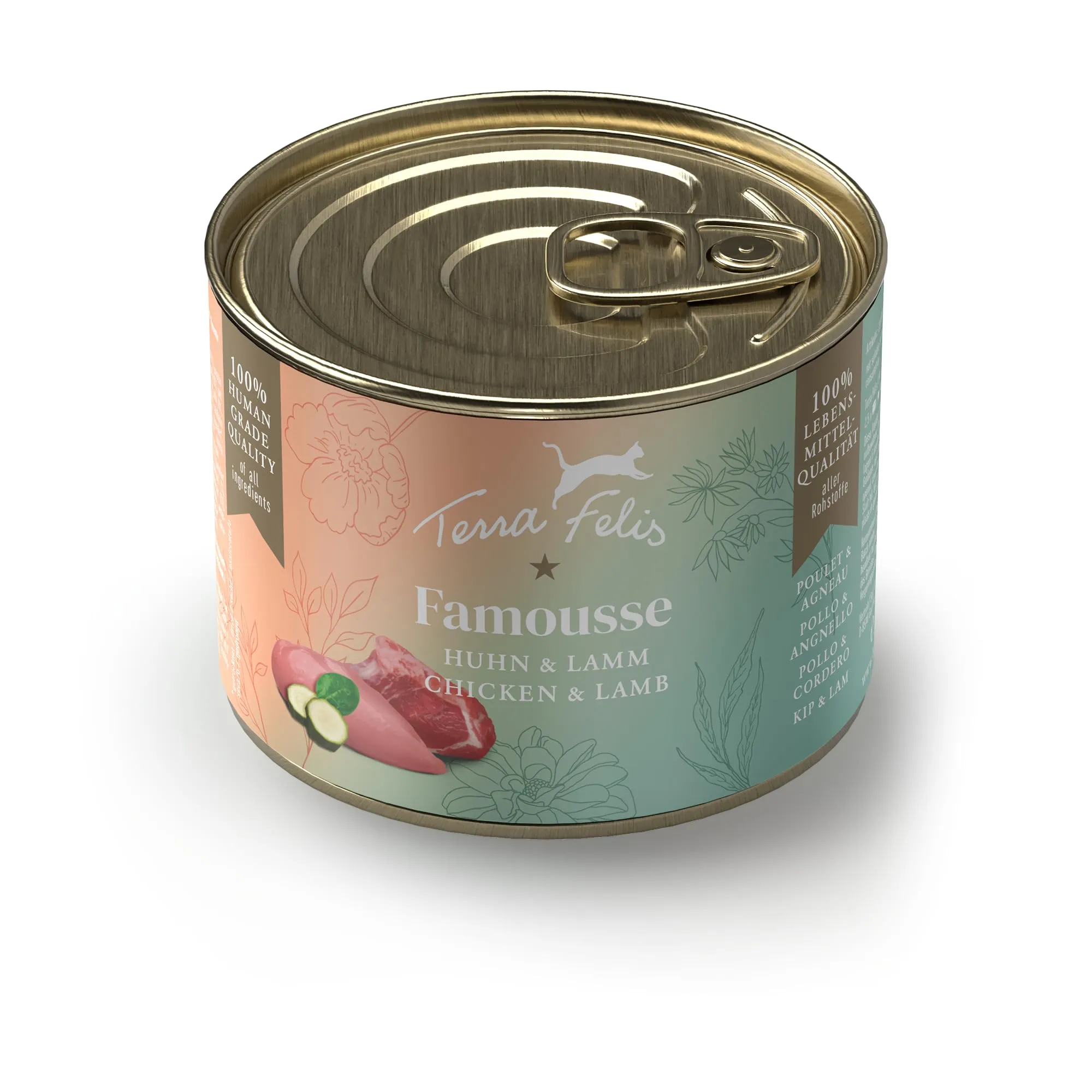 Terra Felis Pollo & Agnello, Famousse cibo umido per gatti, 200g - immagine 1