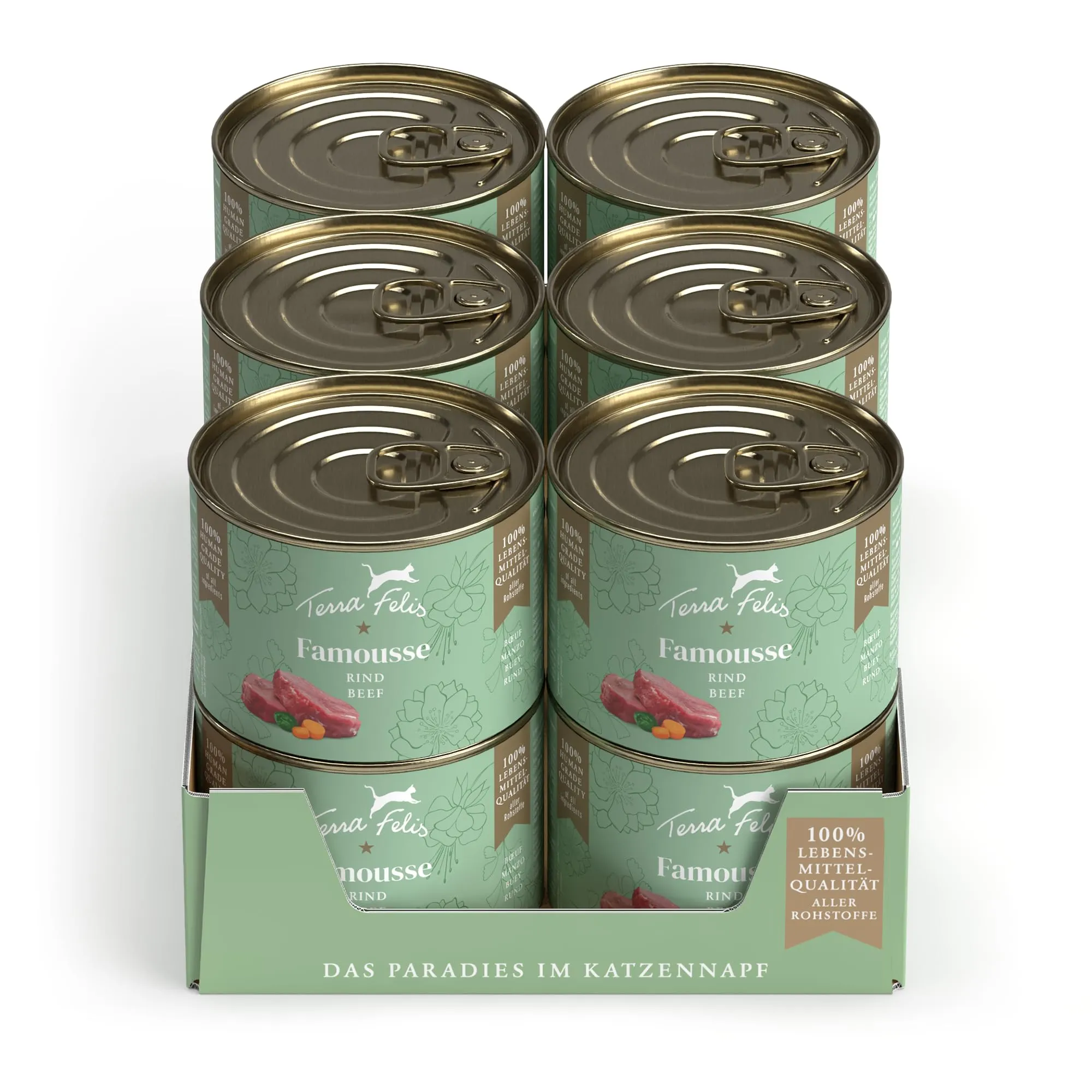 Terra Felis Manzo, Famousse cibo umido per gatti, 12x200g - immagine 1