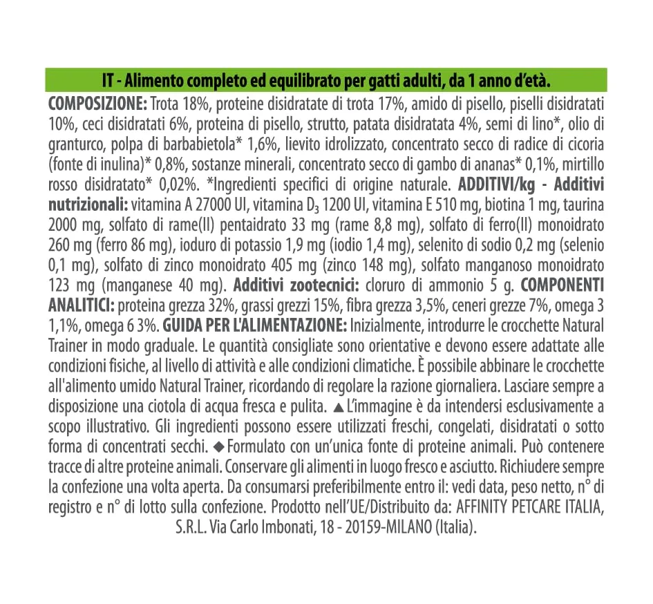 Trainer Sensitive No Grain Cibo per Gatti Adulti con Trota, 1.5 kg - immagine 5
