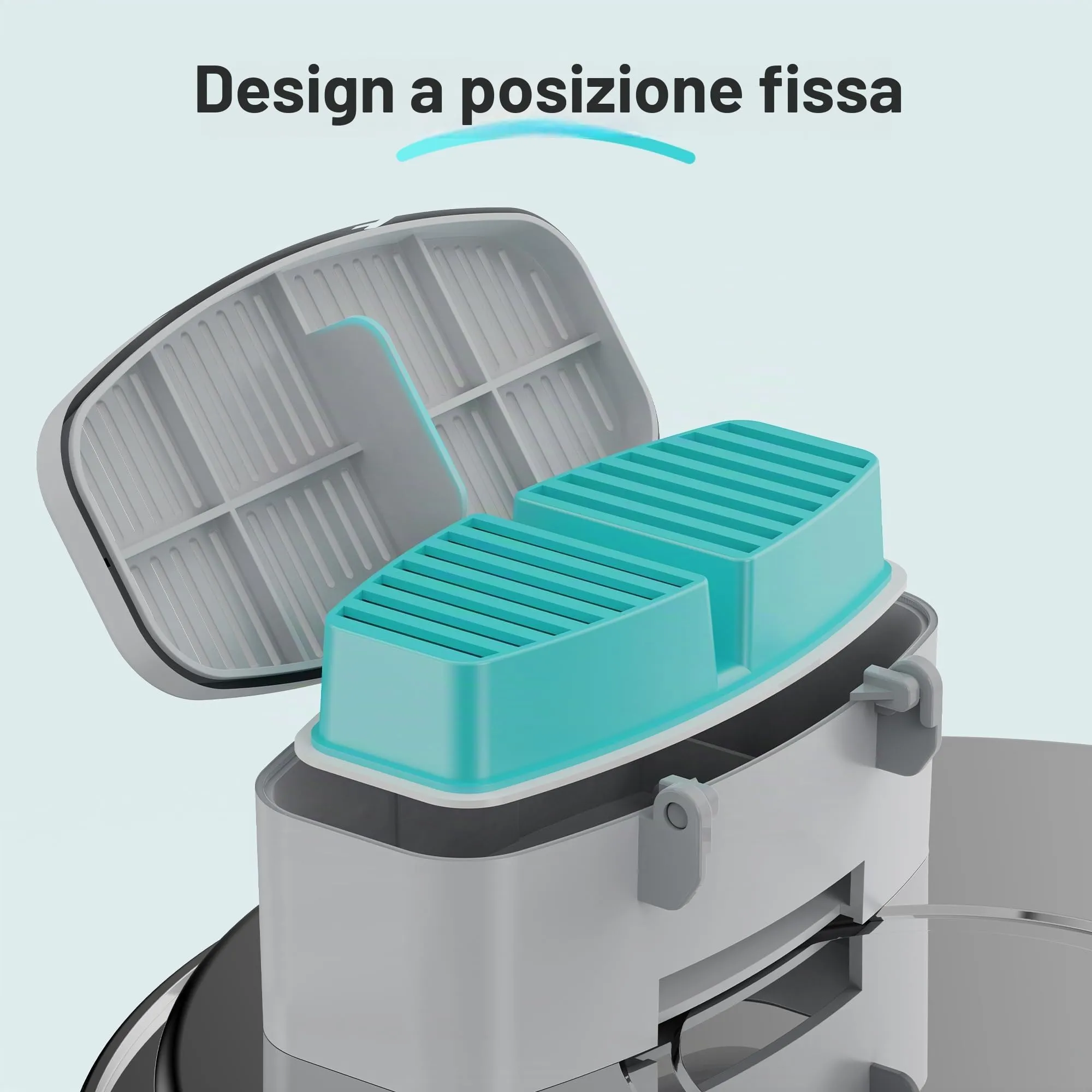 FOFNON Filtri di ricambio per fontana per gatti: 24 filtri per fontane FOFNON Cat – Set di 6 mesi di filtri per fontane per animali domestici – include 12 filtri + 12 spugne - immagine 6