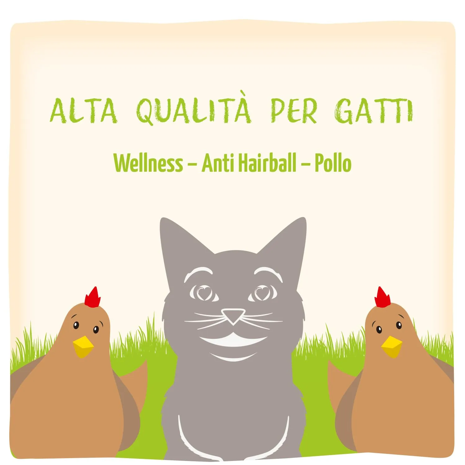 MjAMjAM - Cibo umido premium per gatti - Wellness - Anti Hairball - Pollo, confezione da 12 (12 x 125g), senza cereali - immagine 5
