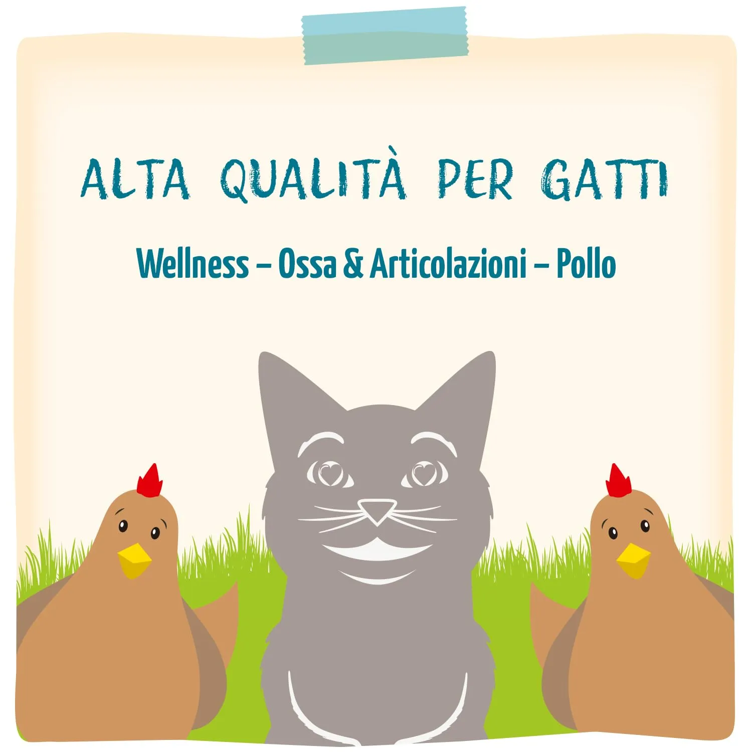MjAMjAM - Cibo umido premium per gatti - Wellness - Bones & Joints - Pollo, confezione da 12 (12 x 125 g), senza cereali - immagine 5