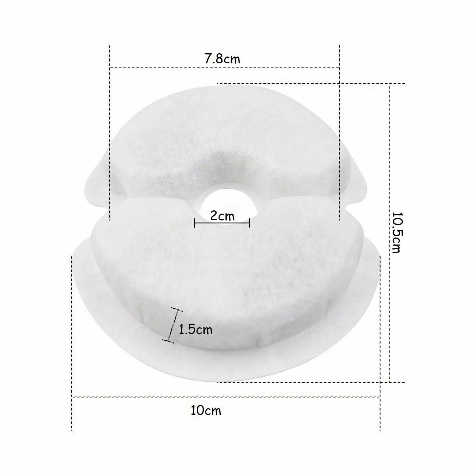 Eckerdromk Filtri Fontanella per Gatti, 6 Pezzi Filtro di Ricambio per Filtro Per Fontana 2L&2.5L/67-84 oz con Carbone Attivo e Resina-Tripla Filtrazion, Soddisfa le Esigenze di Sostituzione da 2 Mes - immagine 2