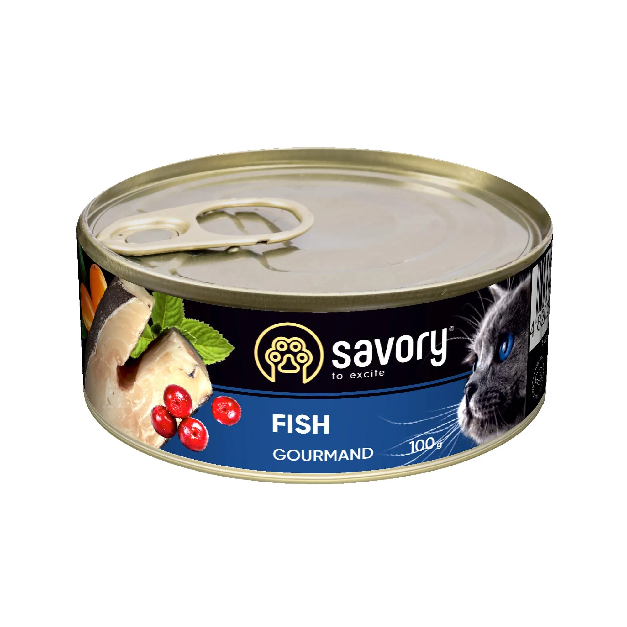 Savory - cibo umido per gatti - per Gatto adulto - Pesce - pezzi di carne morbida, con taurina, vitamine E, D3, zinco - (6 x 100 g) - immagine 2