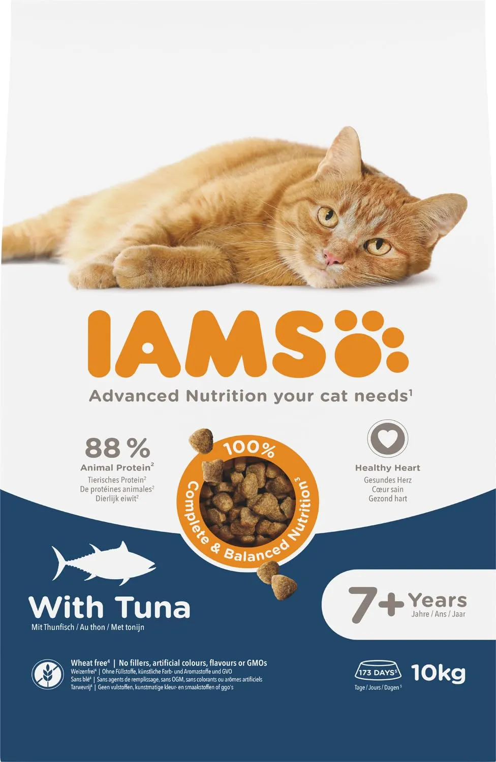 IAMS Senior - Cibo secco per gatti anziani con tonno, 10 kg - immagine 8
