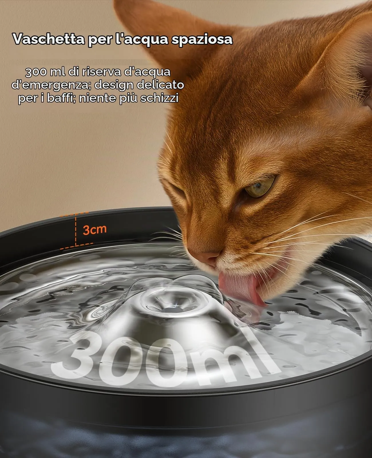 Fontanella per Gatti 3L FEELNEEDY Fontana per Gatti Ultra Silenziosa - immagine 5