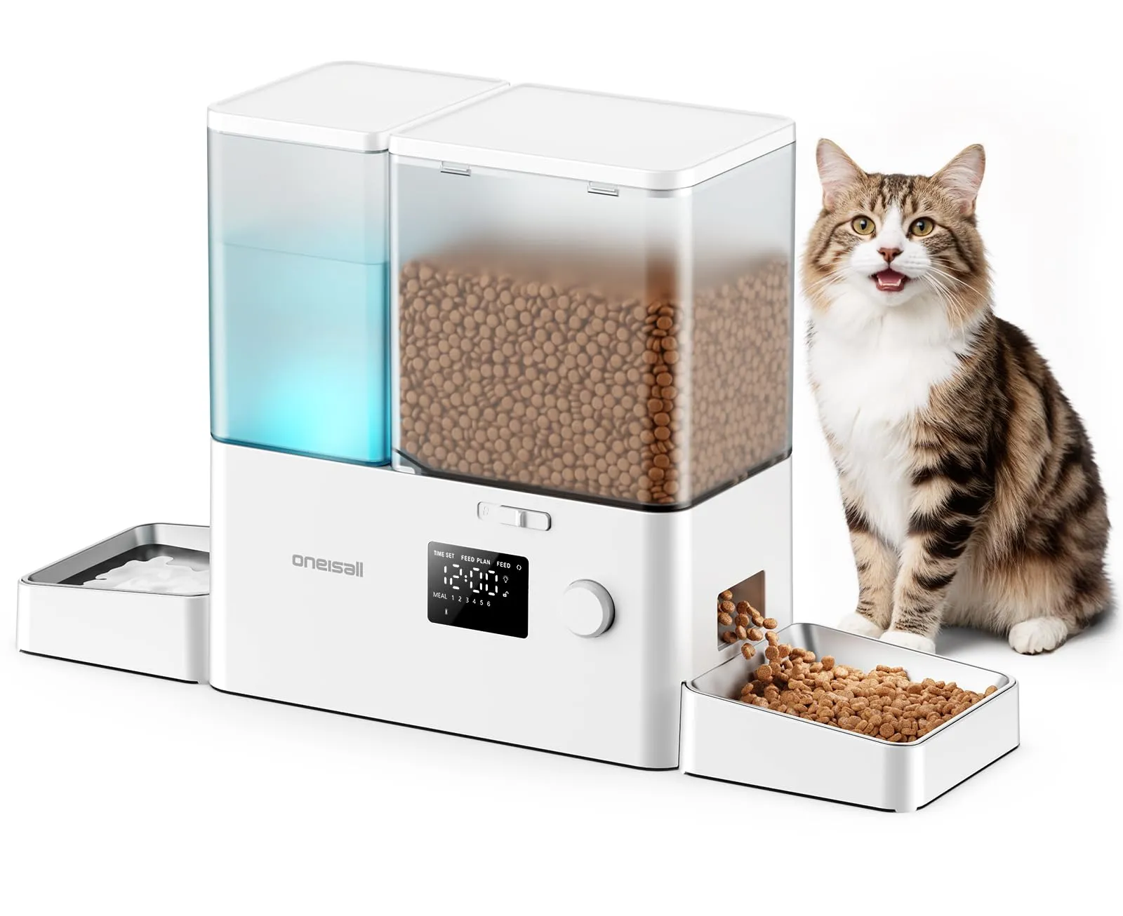 oneisall Distributore automatico per gatti e acqua - immagine 1