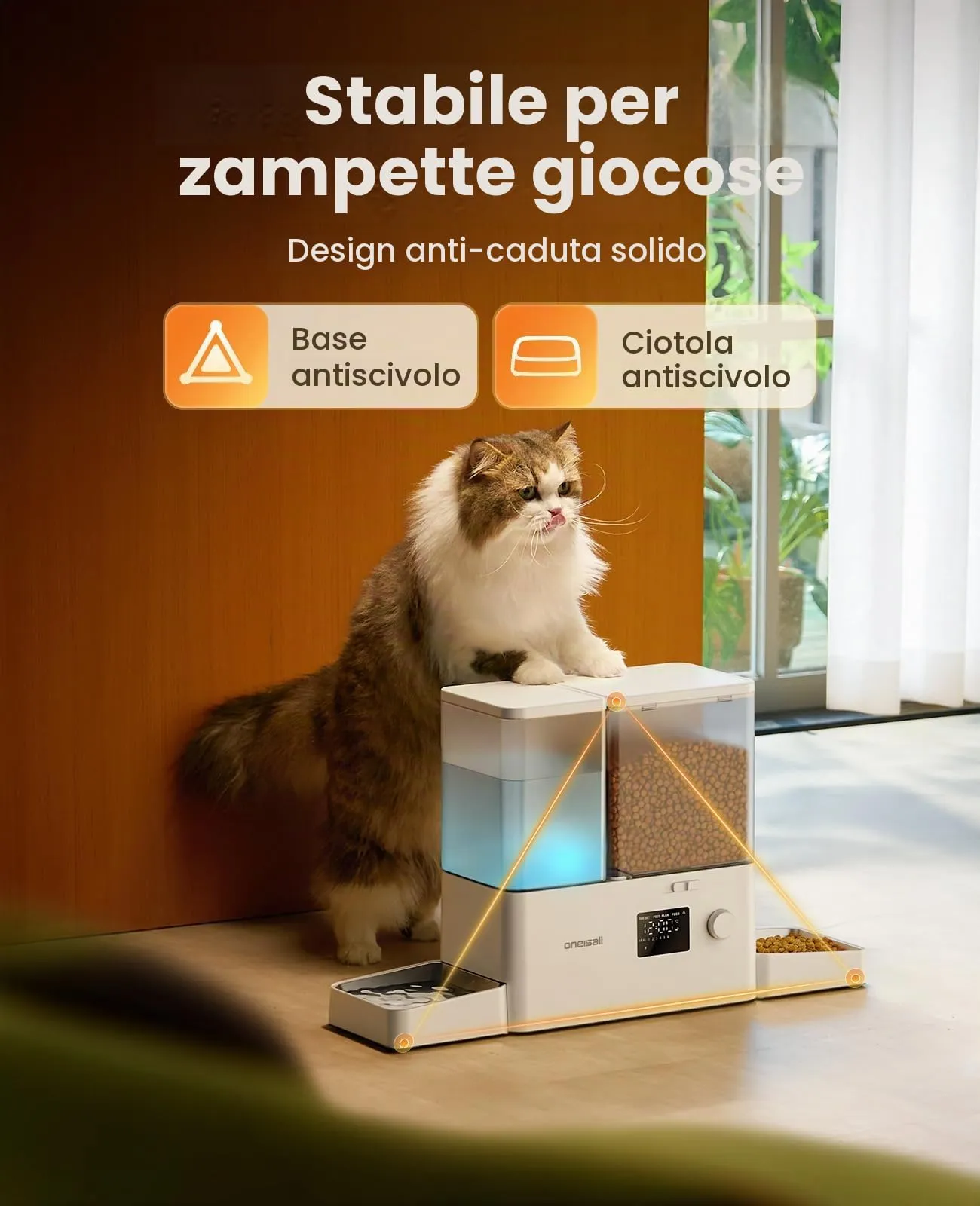 oneisall Distributore automatico per gatti e acqua - immagine 7