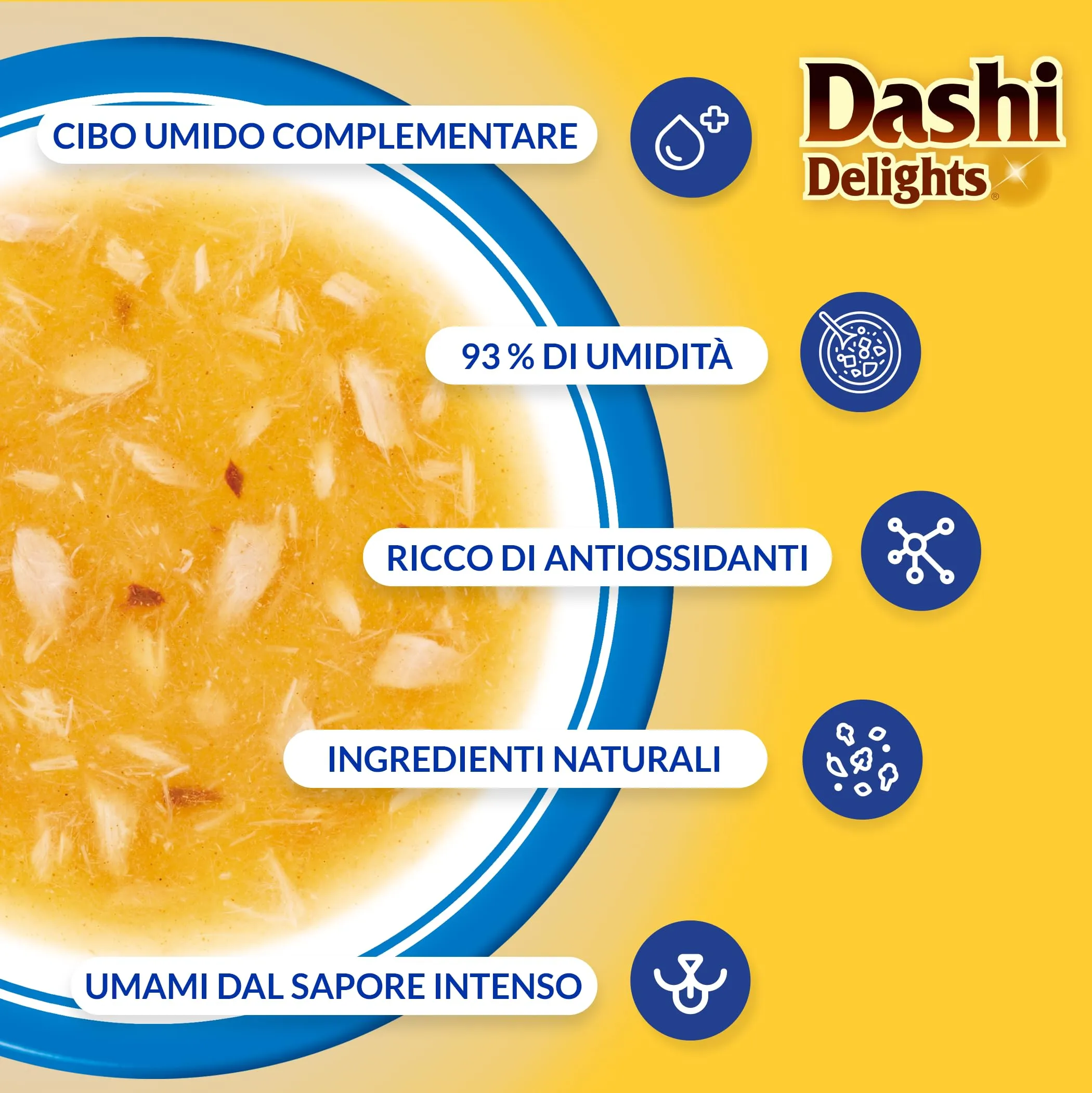 INABA Dashi Delights Silky Broth, Brodo per Gatti al Tonno, Cibo Umido Ricco di Proteine, Ingredienti Naturali, Snack Umido per Gatti, Zuppa, 1 Confezione da 40 g - immagine 5
