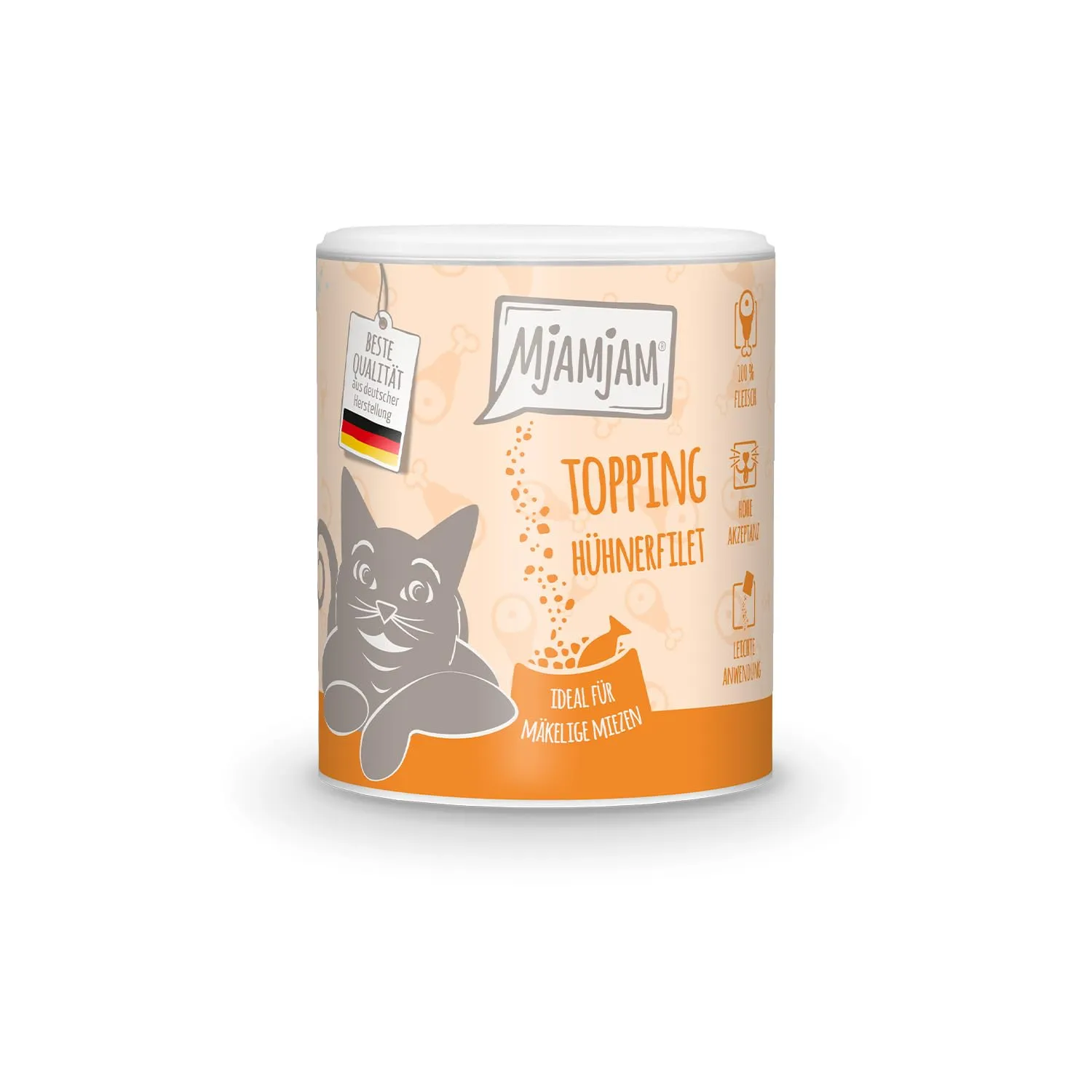 MjAMjAM Topping Premium per gatti – Filetto di pollo (1x 60g) - immagine 1