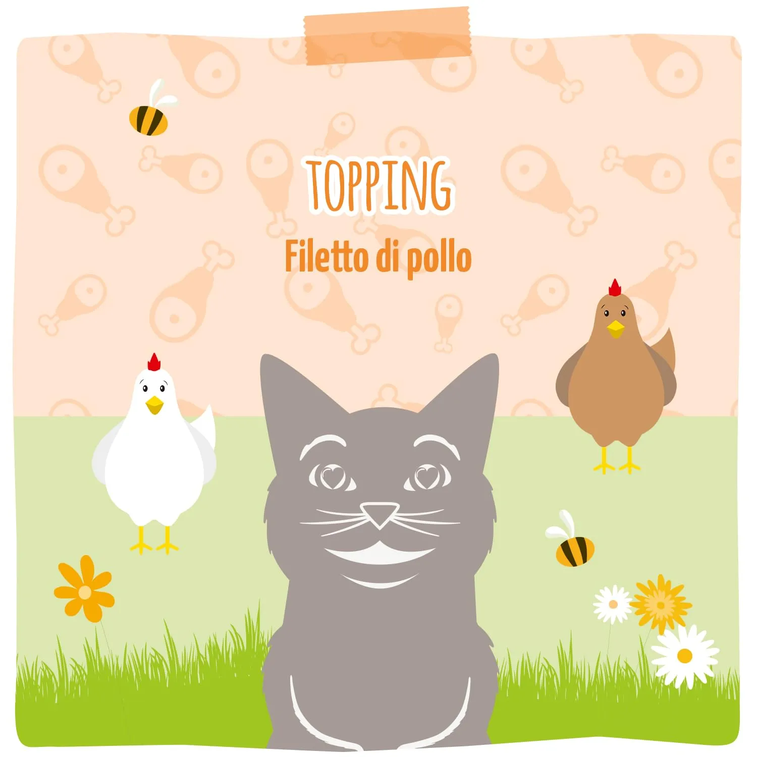 MjAMjAM Topping Premium per gatti – Filetto di pollo (1x 60g) - immagine 5