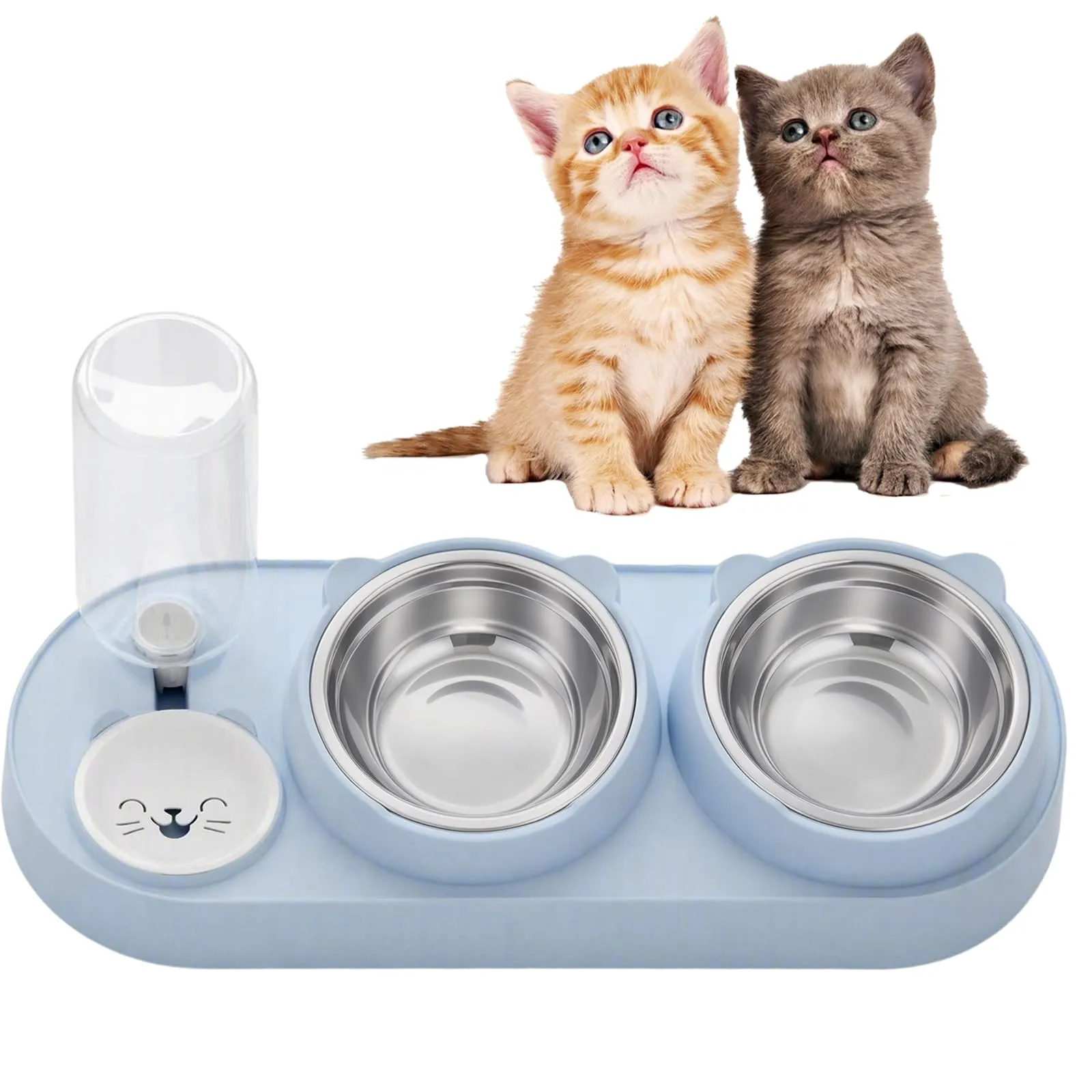 Ciotole per Gatti, Ciotole per Cani con Serbatoio Automatico Dell'Acqua - immagine 1