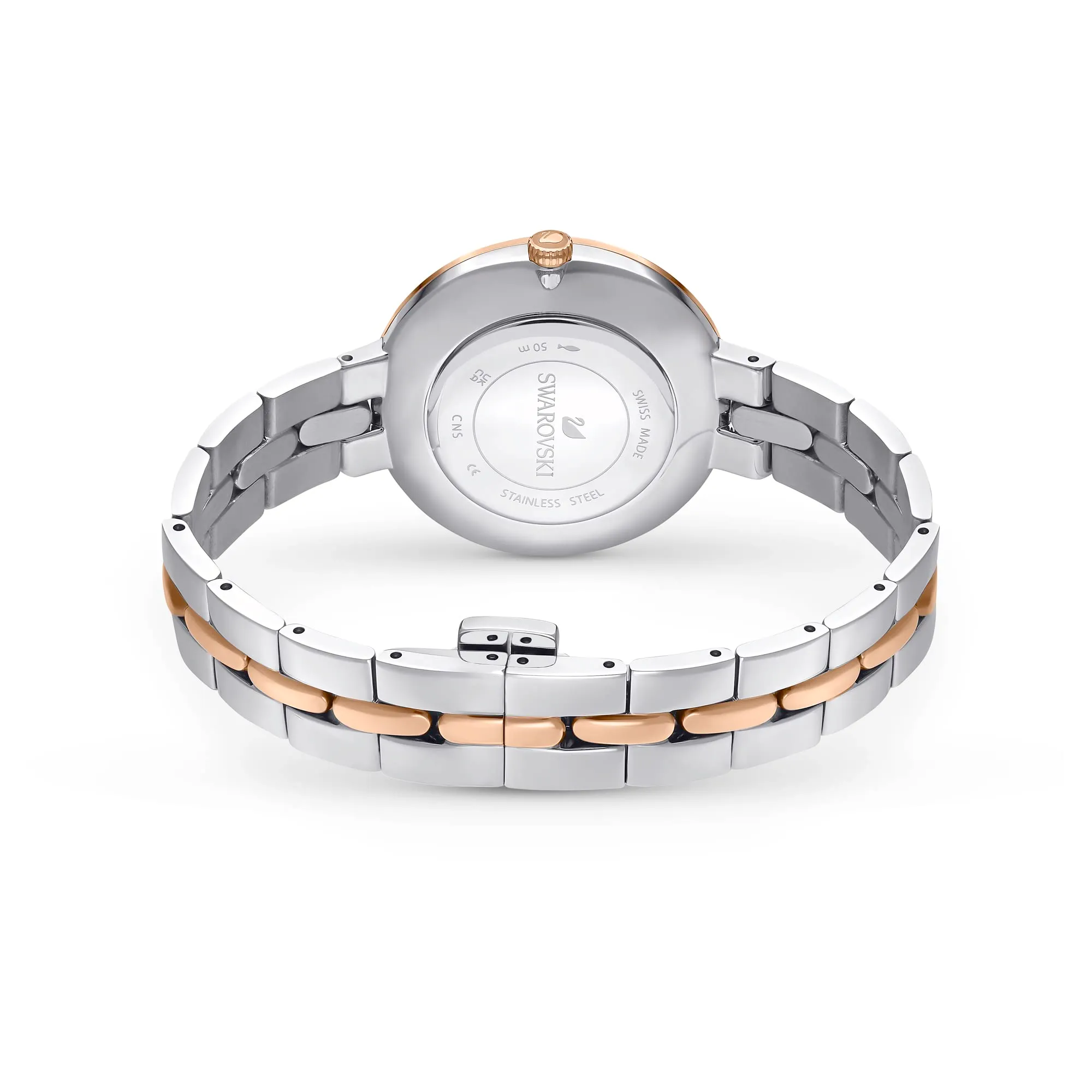 Swarovski Cosmopolitan Orologio, con Pavé di CristalliSwarovski e Bracciale Regolabile, Placcato in Tonalità Oro Rosa, Bianco - immagine 3