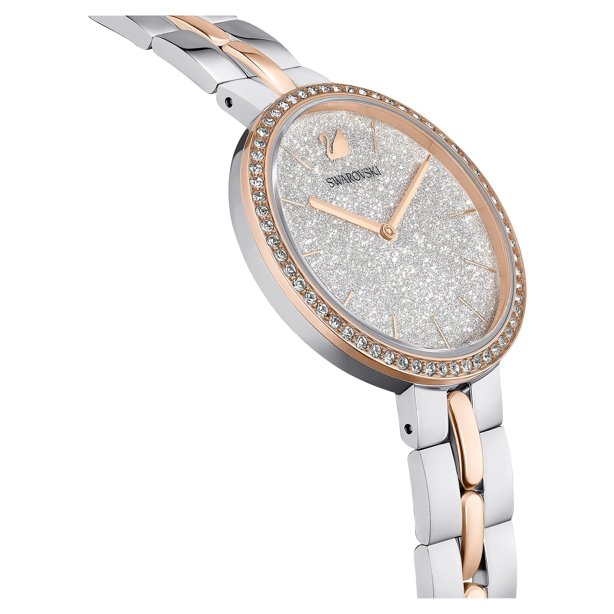 Swarovski Cosmopolitan Orologio, con Pavé di CristalliSwarovski e Bracciale Regolabile, Placcato in Tonalità Oro Rosa, Bianco - immagine 5