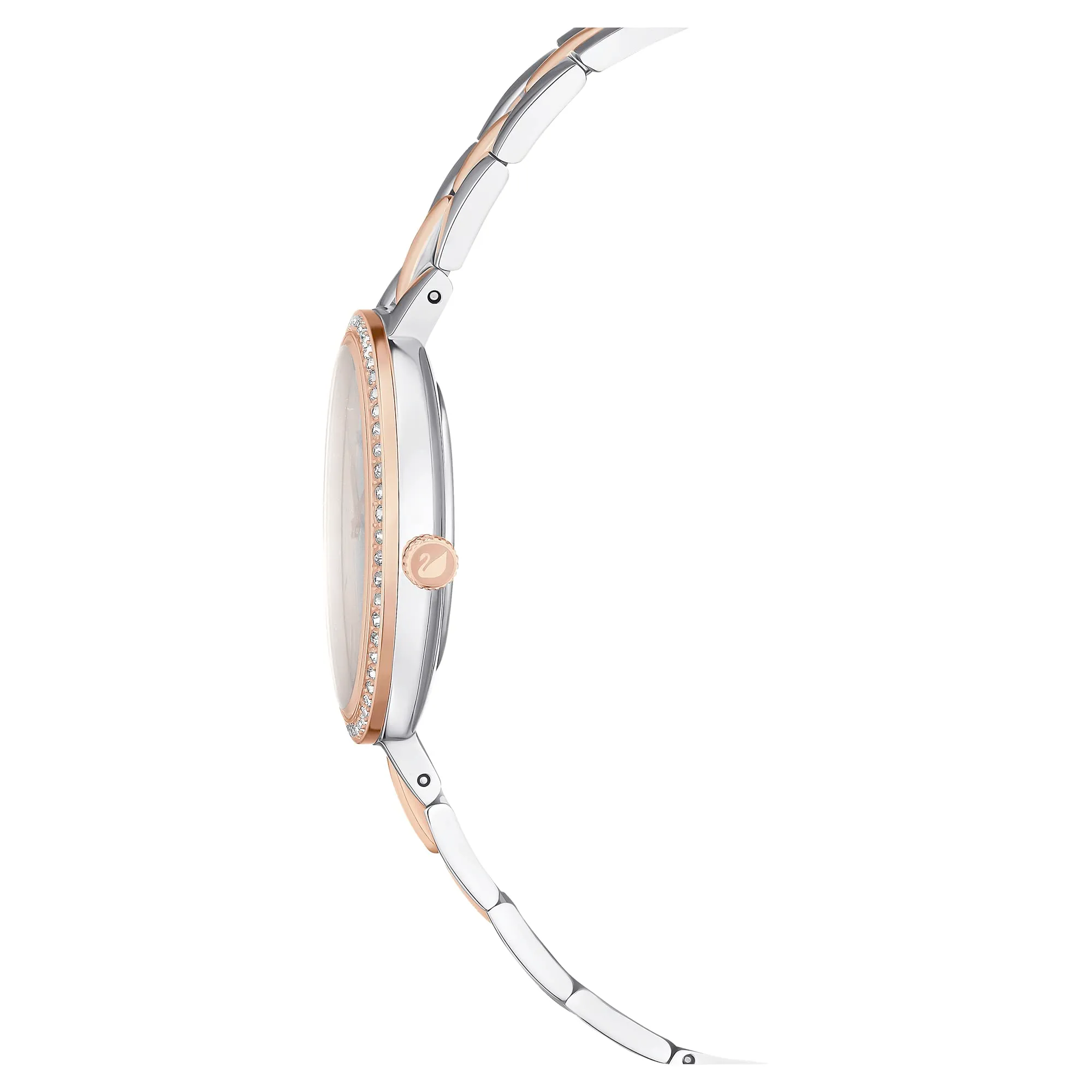 Swarovski Cosmopolitan Orologio, con Pavé di CristalliSwarovski e Bracciale Regolabile, Placcato in Tonalità Oro Rosa, Bianco - immagine 7