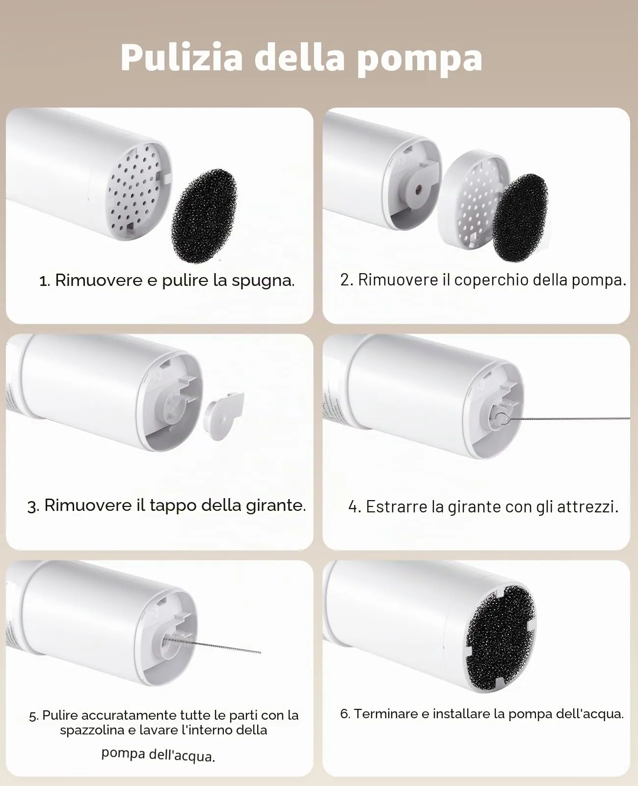 6 Pacchetti di Filtri e 6 Pacchetti di Spugne di Ricambio - immagine 4