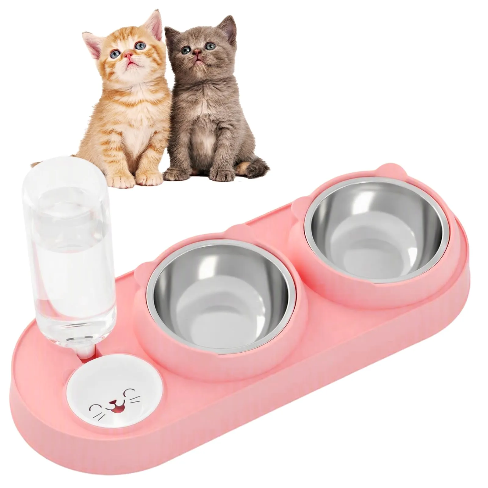 Ciotole per Gatti, Ciotole per Cani con Serbatoio Automatico Dell'Acqua - immagine 1