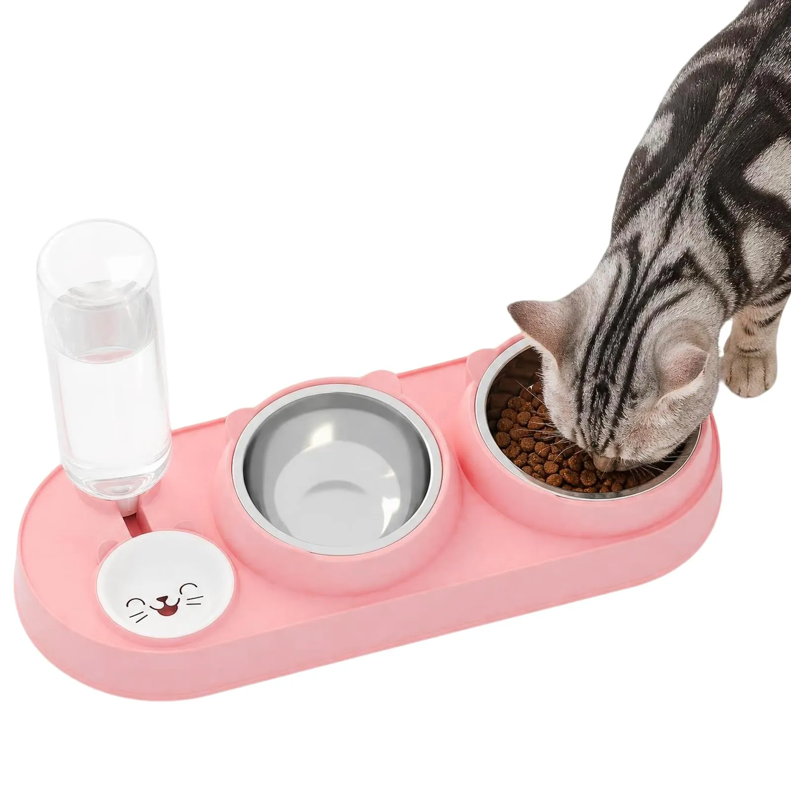 Ciotole per Gatti, Ciotole per Cani con Serbatoio Automatico Dell'Acqua - immagine 2