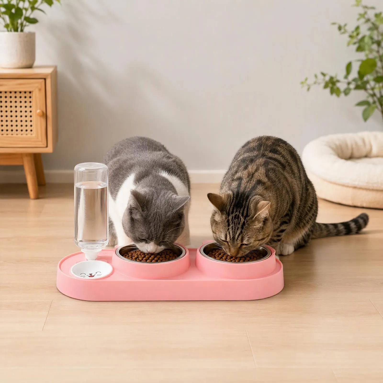Ciotole per Gatti, Ciotole per Cani con Serbatoio Automatico Dell'Acqua - immagine 8