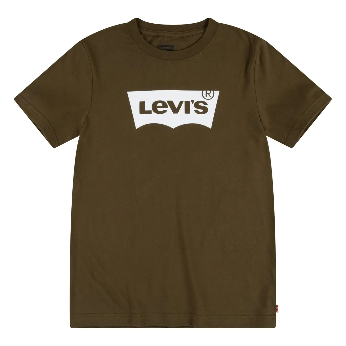 Levi's Lvb S/S Batwing Tee Bimbo, Verde Oliva Scuro, 6 Mesi - immagine 1