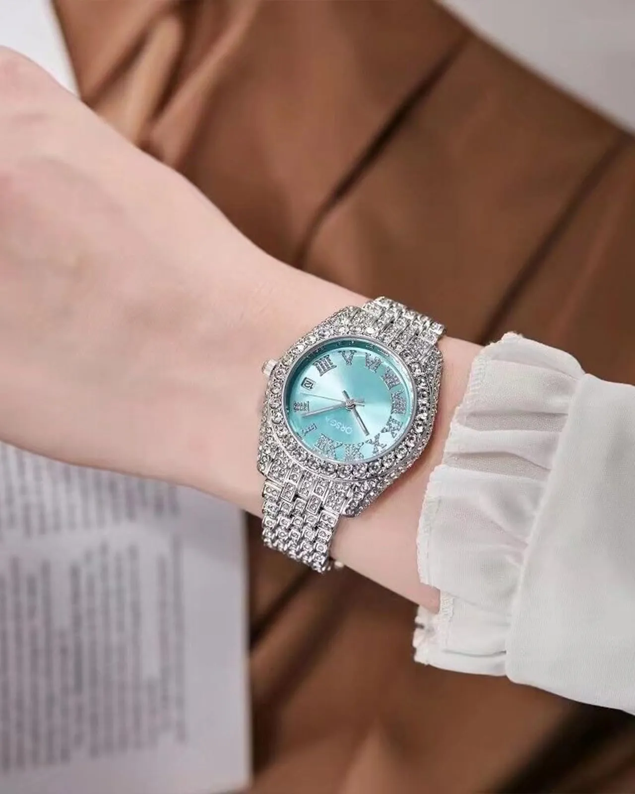 CIVO Orologio Donna Argento Acciaio Inossidabile Analogico Quarzo Orologi da Polso Impermeabile Classico Affari Design Orologi Donna Luminosi Set Regali Eleganti per Donna - immagine 2