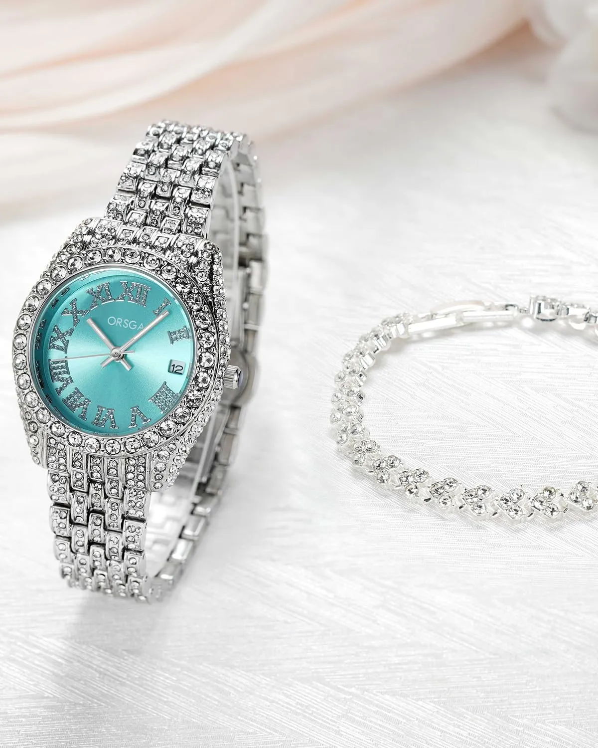 CIVO Orologio Donna Argento Acciaio Inossidabile Analogico Quarzo Orologi da Polso Impermeabile Classico Affari Design Orologi Donna Luminosi Set Regali Eleganti per Donna - immagine 3