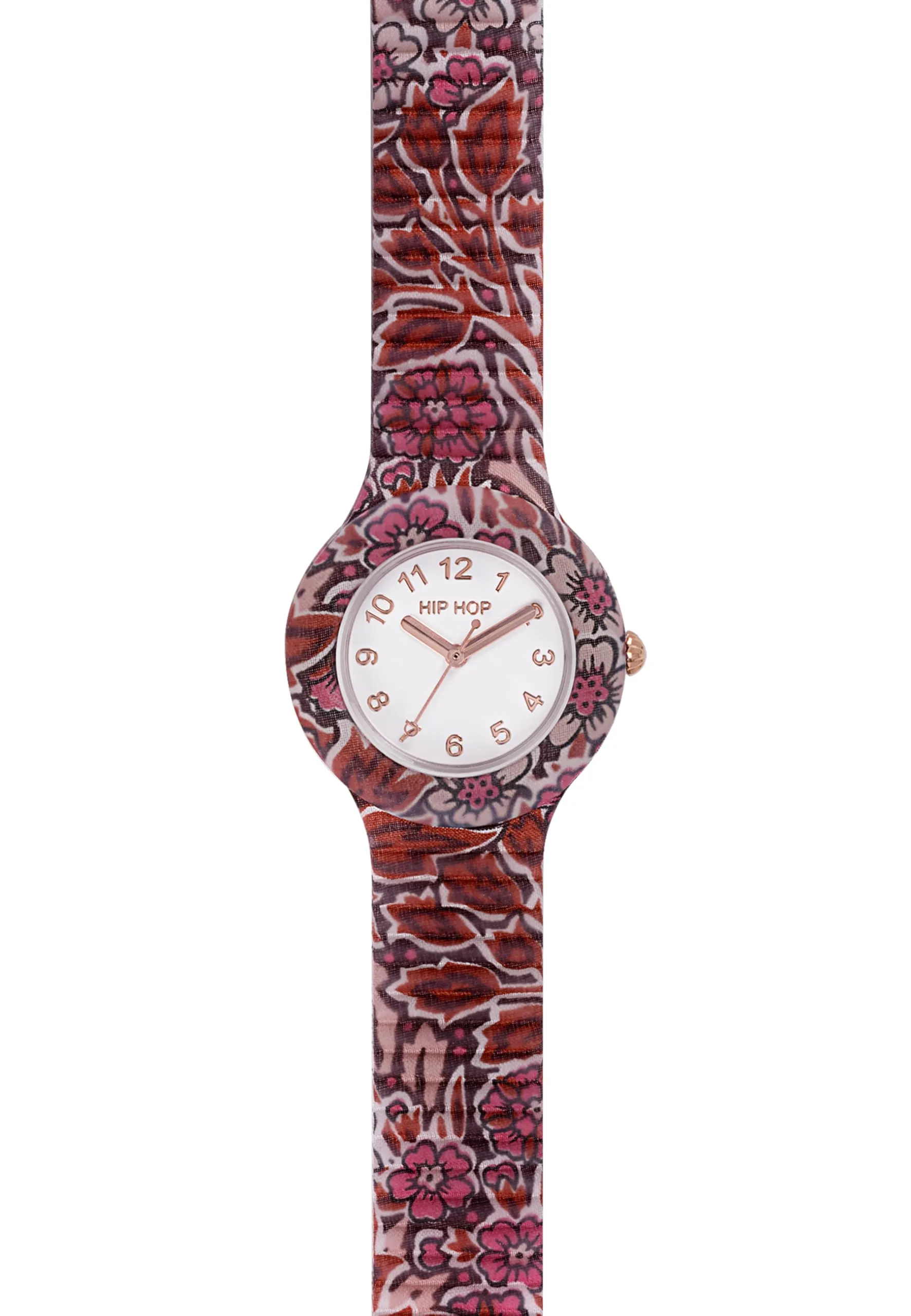 HIP HOP, Collezione Winter Blossom, Orologio Donna a Tema Fiori Invernali con Tessuti Liberty e Cinturino In Silicone, Resistente all'Acqua - immagine 2