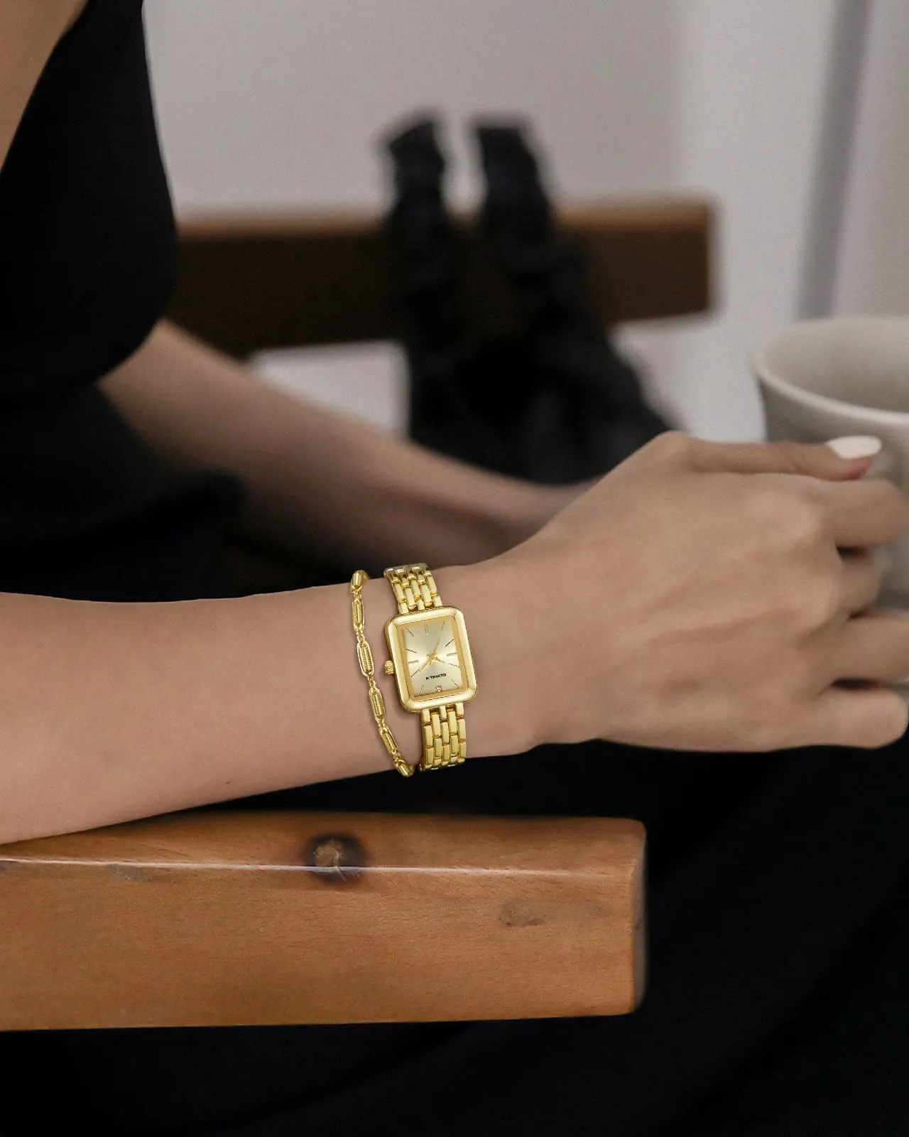CIVO Orologio Donna Oro Piccolo: Acciaio Inossidabile Orologi da Polso Analogico Impermeabile Quarzo - Elegante Classico Affari Set Regalo per Donna - immagine 3