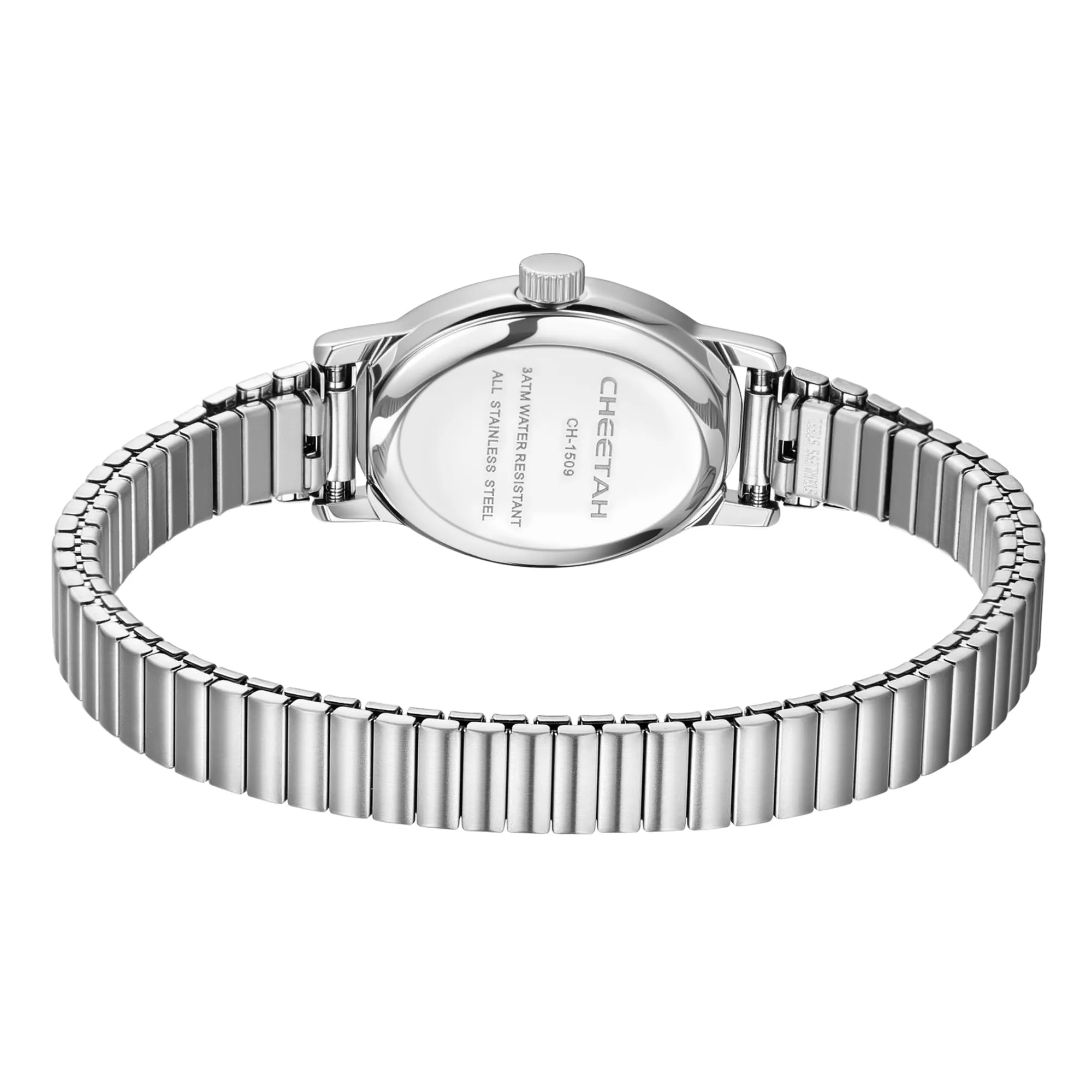 CHEETAH Classico Orologio da Polso Donna Argentato: Analogico Impermeabile con Cinturino Regolabile in Acciaio Inossidabile, Stile Old Money Elegante - immagine 3