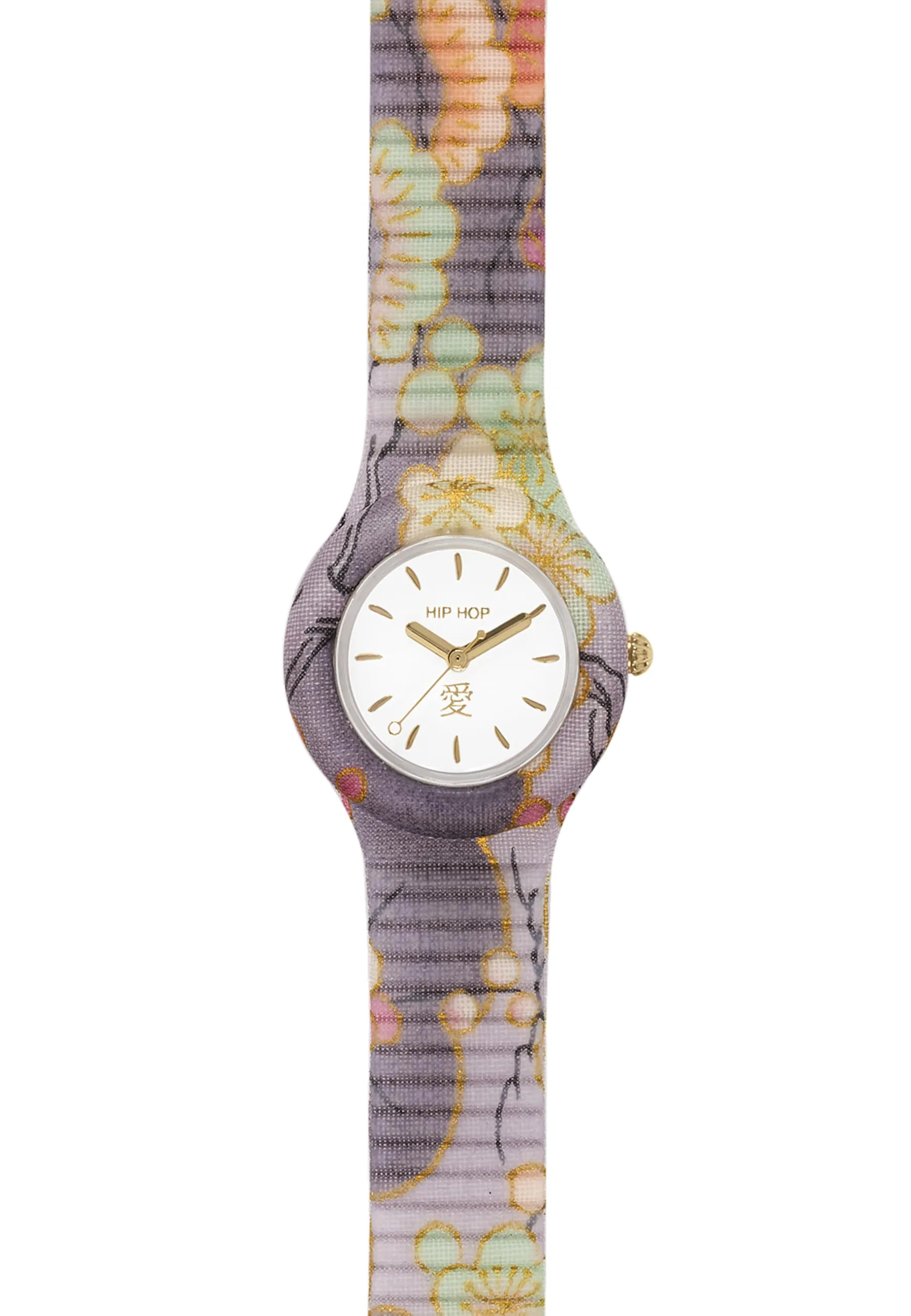 HIP HOP, Collezione Omamori, Orologio Donna in Stile Giapponese, Cinturino in Silicone e Tessuto, Cassa 32 mm, Quadrante con Simbolo Applicato, Resistente all'Acqua, Idea Regalo Donna - immagine 2
