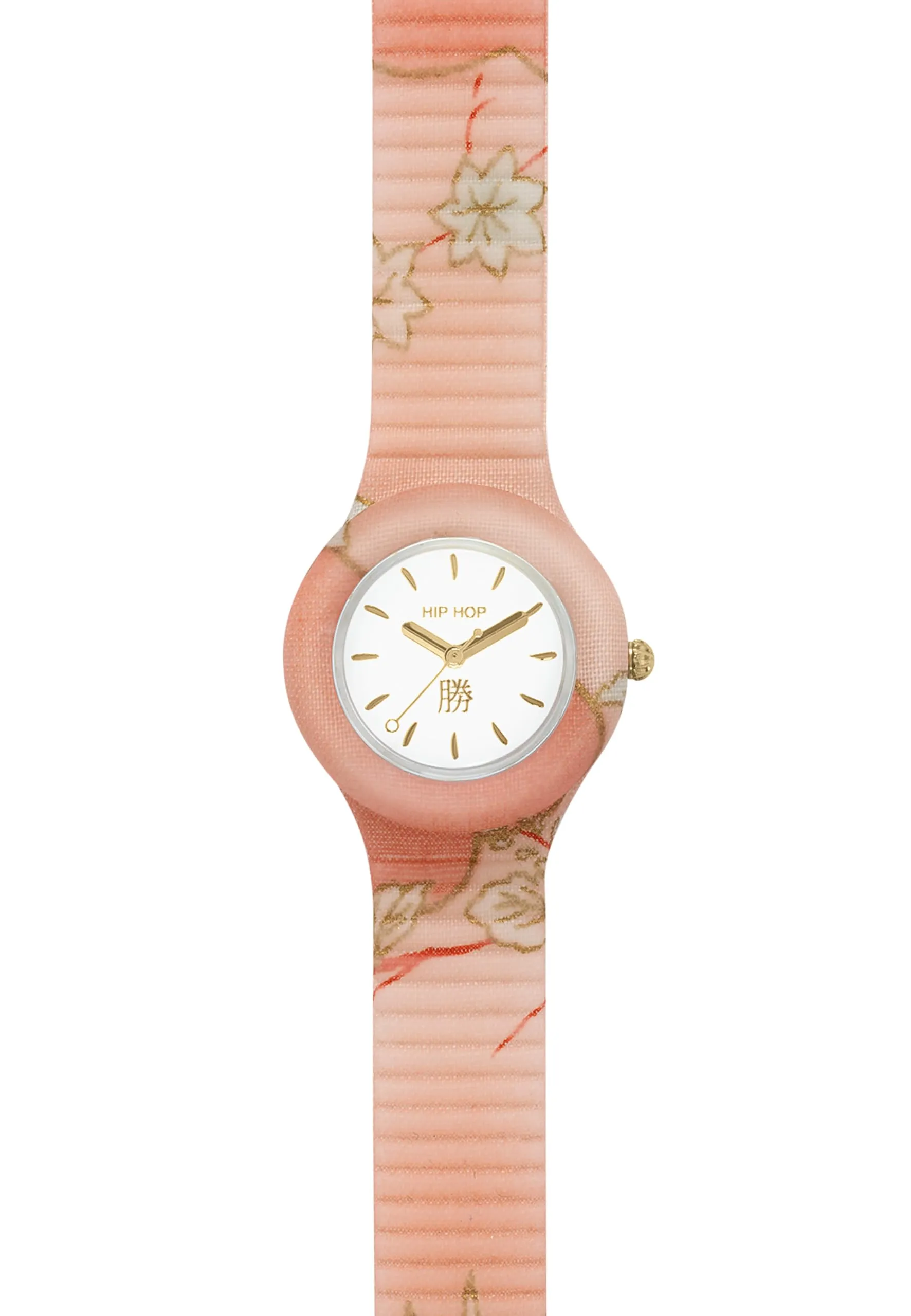 HIP HOP, Collezione Omamori, Orologio Donna in Stile Giapponese, Cinturino in Silicone e Tessuto, Cassa 32 mm, Quadrante con Simbolo dell'Amicizia, Resistente all'Acqua, Idea Regalo Donna - immagine 2