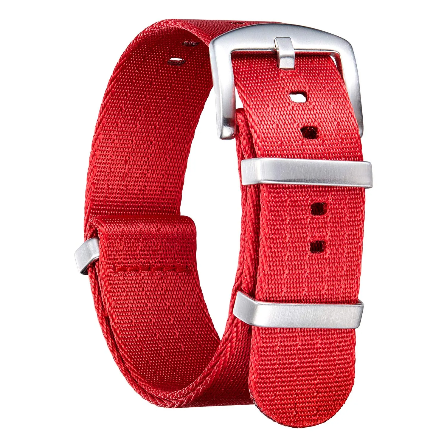 BINLUN Cinturini per Orologi in Nylon Ricambio Multicolore Balistico Premium con Nero/Argento Fibbia in Acciaio Inossidabile per Uomo Donna 18mm 20mm 22mm 24mm (Nuova Versione) - immagine 1