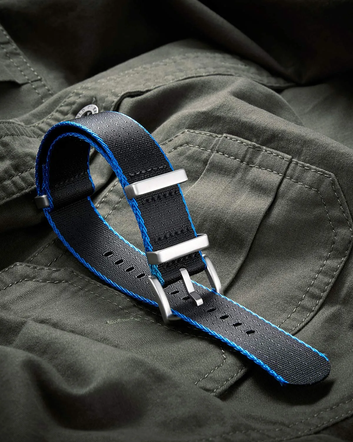 BINLUN Cinturini per Orologi in Nylon Ricambio Multicolore Balistico Premium con Nero/Argento Fibbia in Acciaio Inossidabile per Uomo Donna 18mm 20mm 22mm 24mm (Nuova Versione) - immagine 2