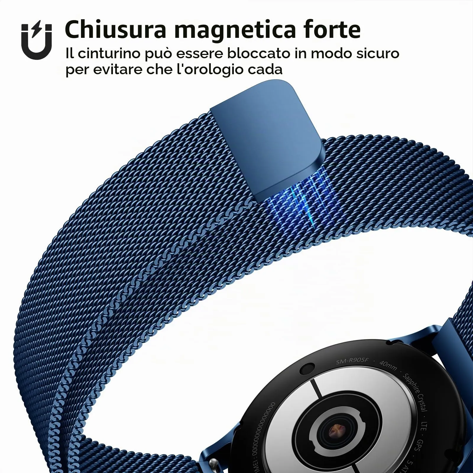 LYYLTX Cinturino per Orologio Maglia Cinturino Metallo In Acciaio Inossidabile Maglia Bracciale Sgancio Rapido Regolabili Cinturini Per Uomo Donna 14mm 16mm 18mm 20mm 22mm 24mm - immagine 5