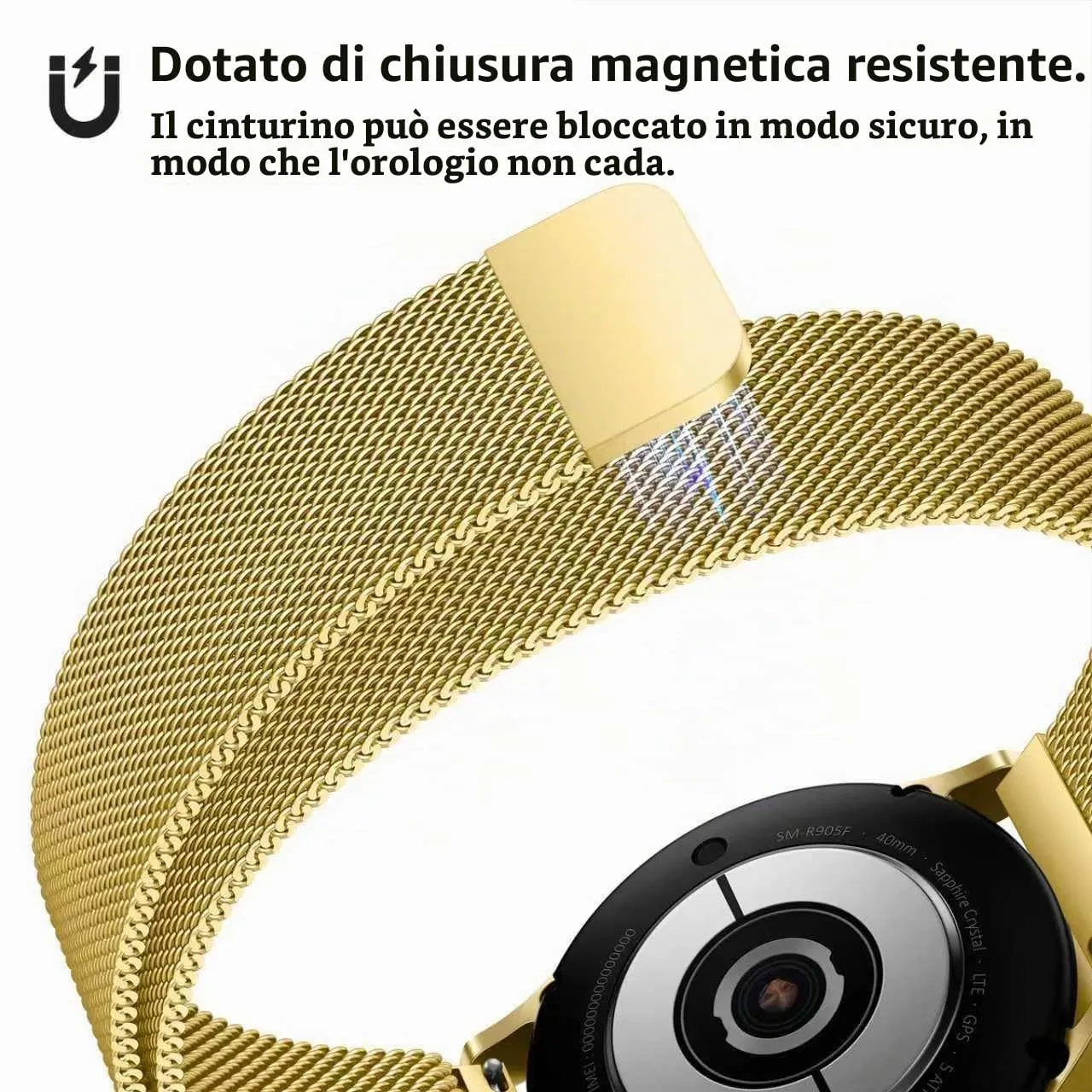 LYYLTX Cinturino per Orologio Maglia Cinturino Metallo In Acciaio Inossidabile Maglia Bracciale Sgancio Rapido Regolabili Cinturini Per Uomo Donna 14mm 16mm 18mm 20mm 22mm 24mm - immagine 5