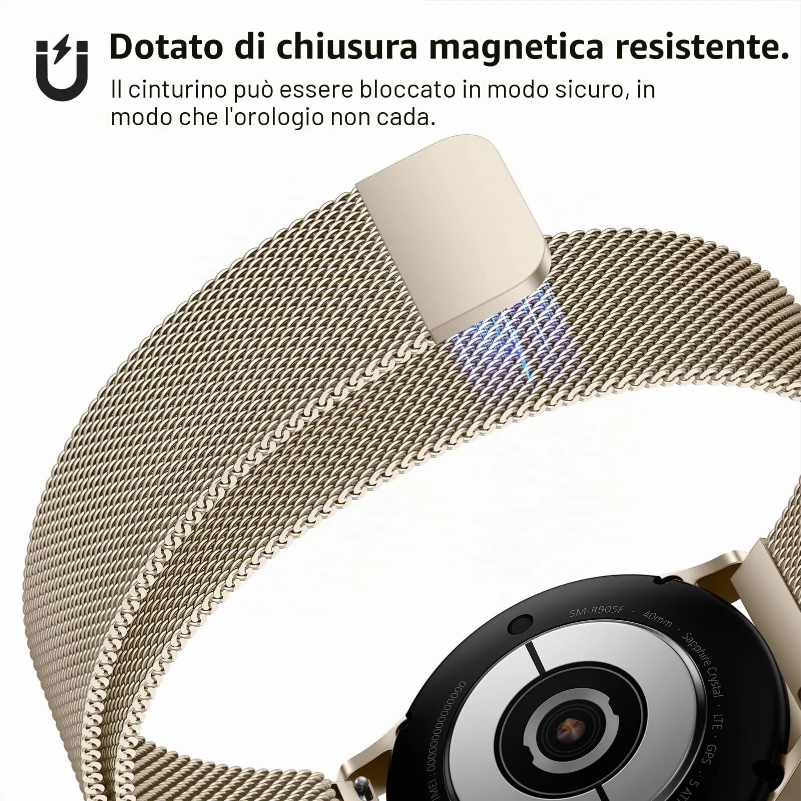 LYYLTX Cinturino per Orologio Maglia Cinturino Metallo In Acciaio Inossidabile Maglia Bracciale Sgancio Rapido Regolabili Cinturini Per Uomo Donna 14mm 16mm 18mm 20mm 22mm 24mm - immagine 5