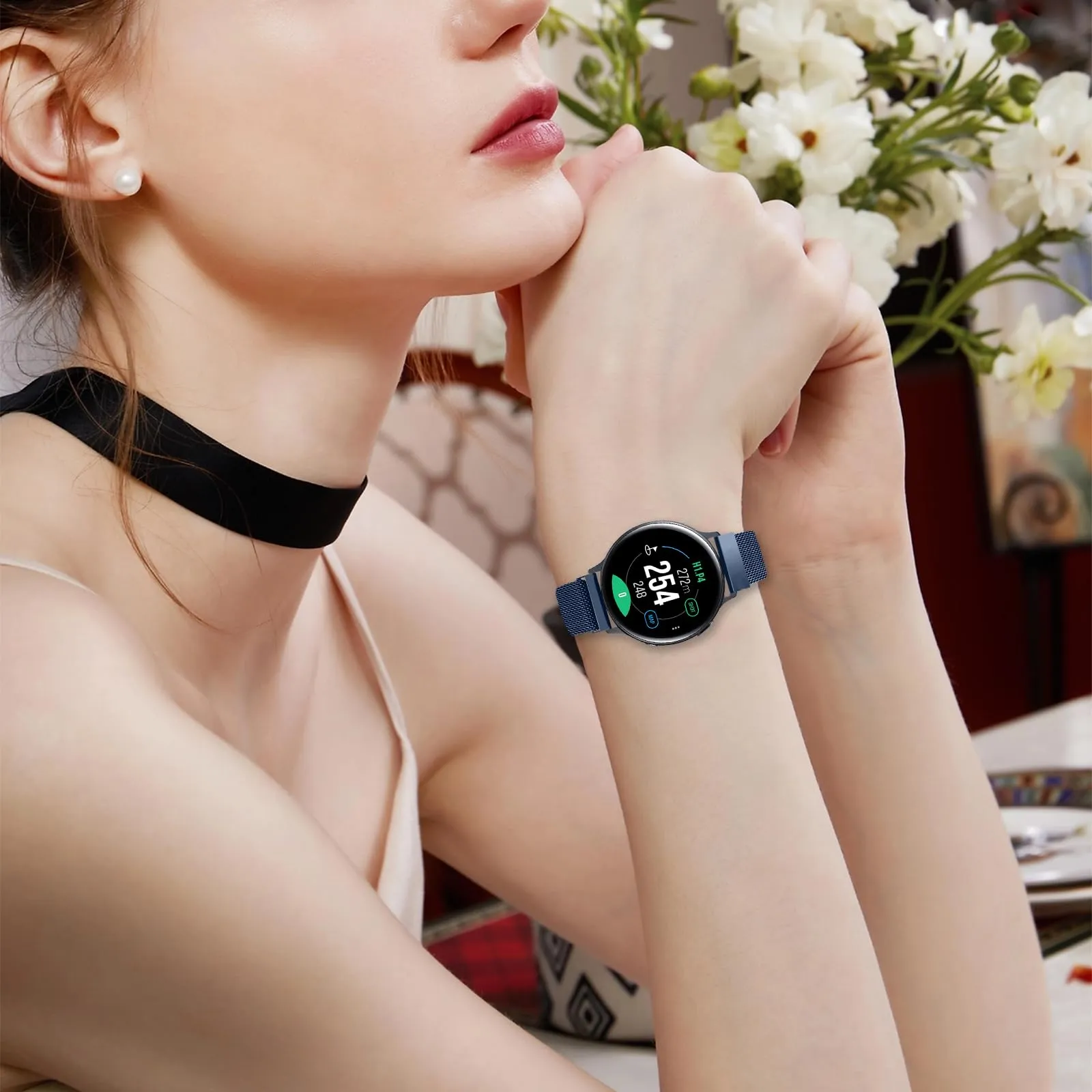 LYYLTX Cinturino per Orologio Maglia Cinturino Metallo In Acciaio Inossidabile Maglia Bracciale Sgancio Rapido Regolabili Cinturini Per Uomo Donna 14mm 16mm 18mm 20mm 22mm 24mm - immagine 7