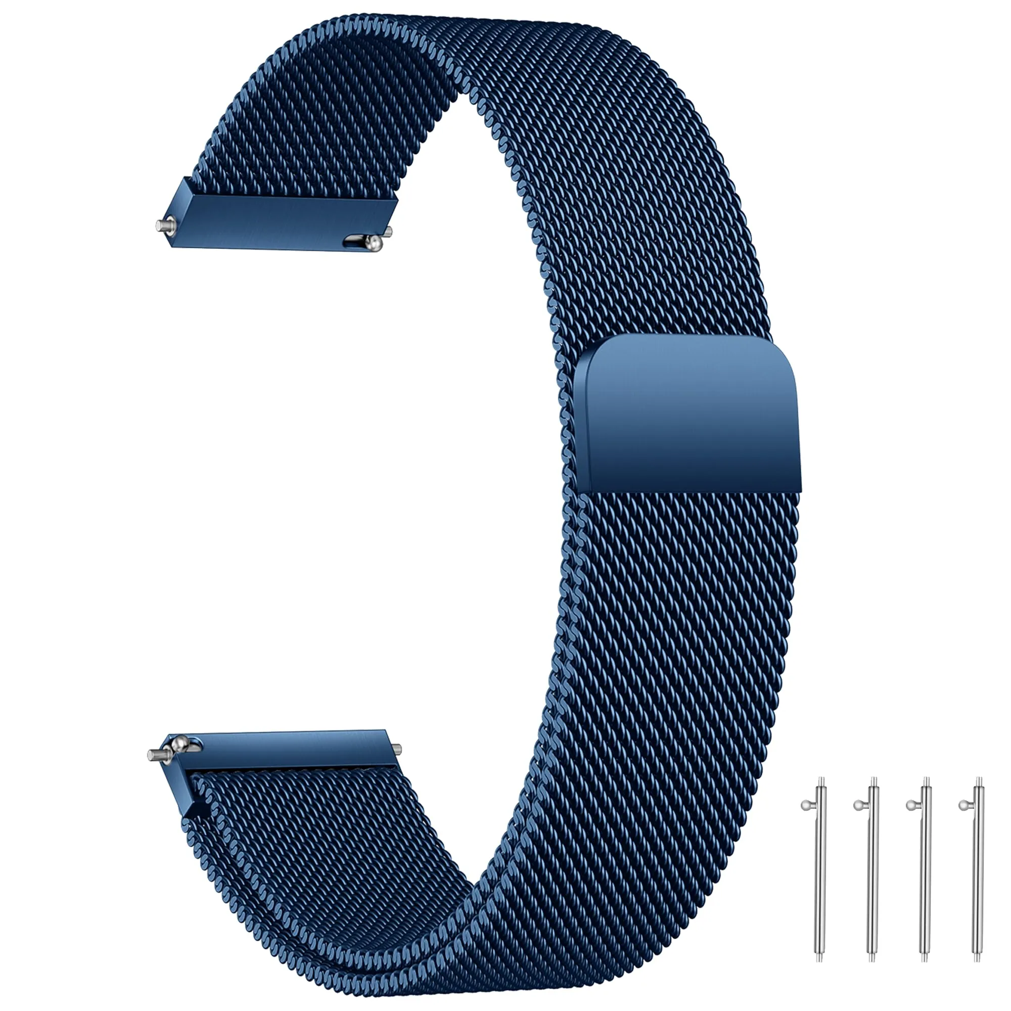 LYYLTX Cinturino per Orologio Maglia Cinturino Metallo In Acciaio Inossidabile Maglia Bracciale Sgancio Rapido Regolabili Cinturini Per Uomo Donna 14mm 16mm 18mm 20mm 22mm 24mm - immagine 1