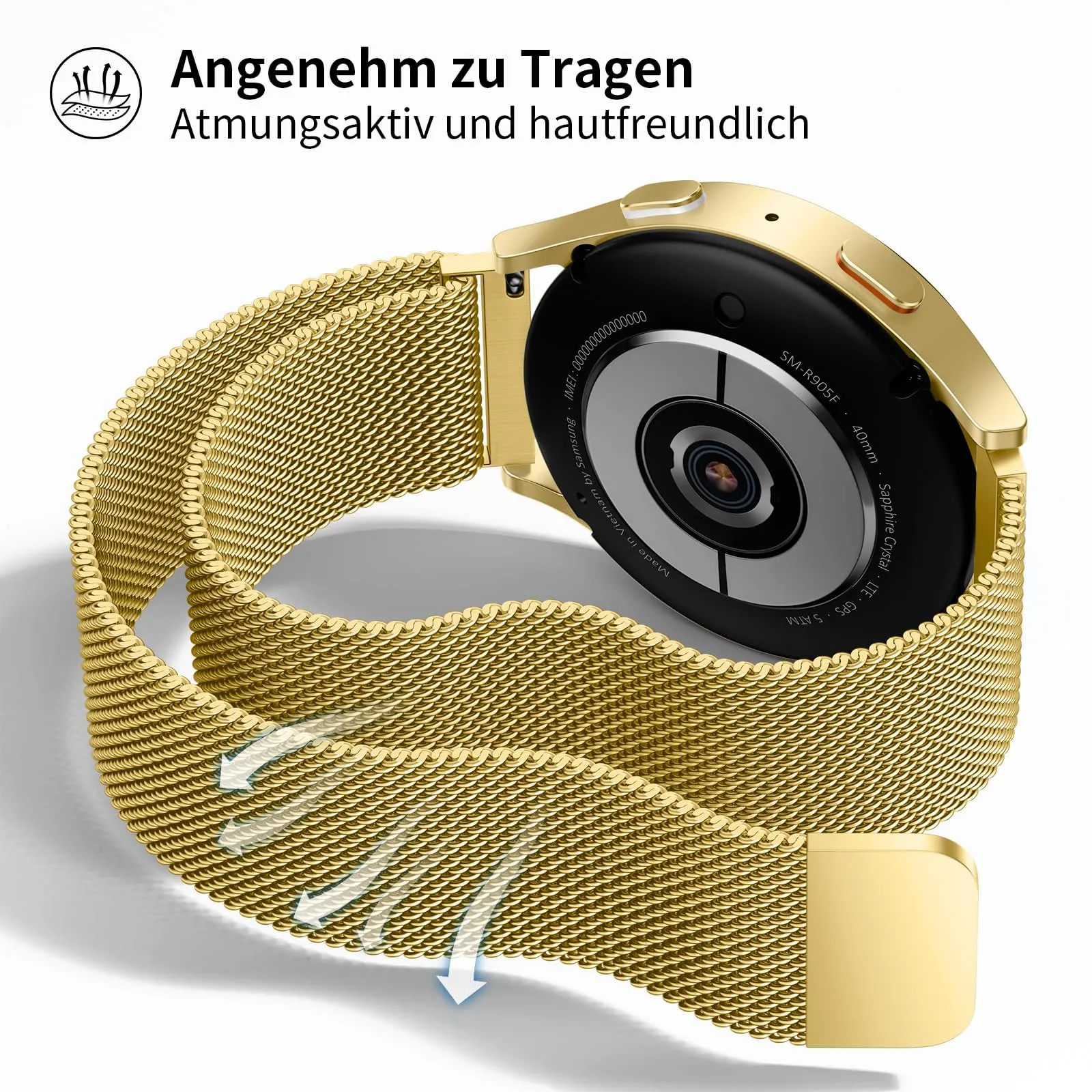 LYYLTX Cinturino per Orologio Maglia Cinturino Metallo In Acciaio Inossidabile Maglia Bracciale Sgancio Rapido Regolabili Cinturini Per Uomo Donna 14mm 16mm 18mm 20mm 22mm 24mm - immagine 4