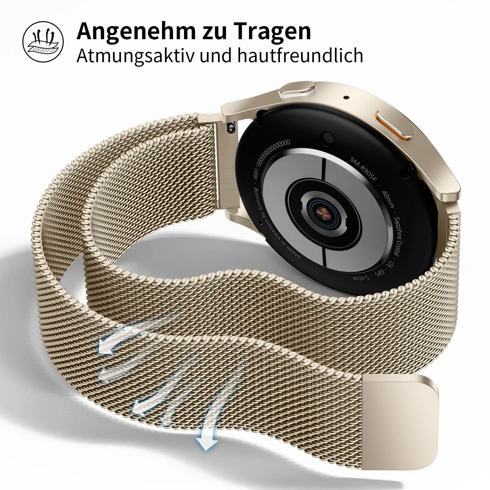 LYYLTX Cinturino per Orologio Maglia Cinturino Metallo In Acciaio Inossidabile Maglia Bracciale Sgancio Rapido Regolabili Cinturini Per Uomo Donna 14mm 16mm 18mm 20mm 22mm 24mm - immagine 4