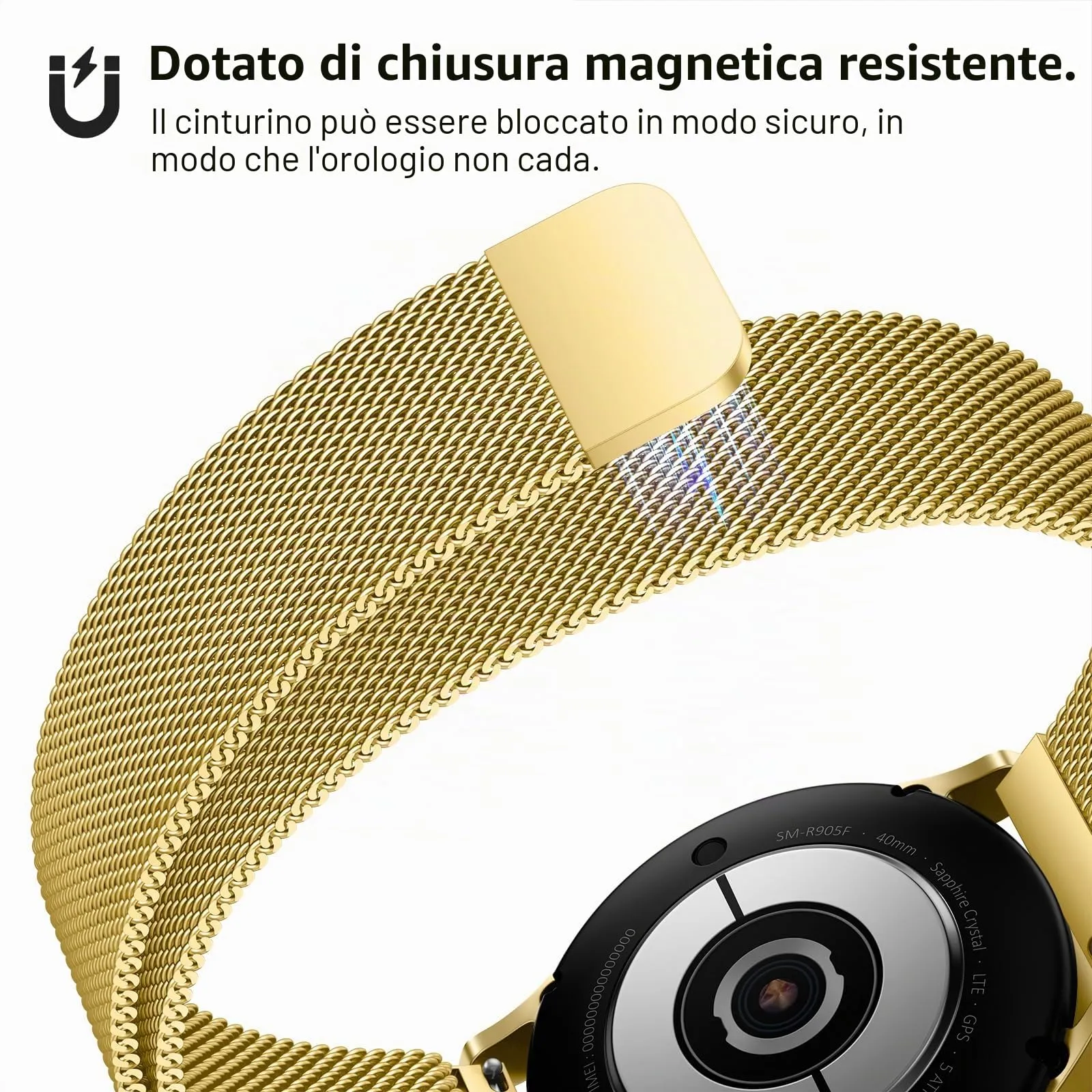 LYYLTX Cinturino per Orologio Maglia Cinturino Metallo In Acciaio Inossidabile Maglia Bracciale Sgancio Rapido Regolabili Cinturini Per Uomo Donna 14mm 16mm 18mm 20mm 22mm 24mm - immagine 4